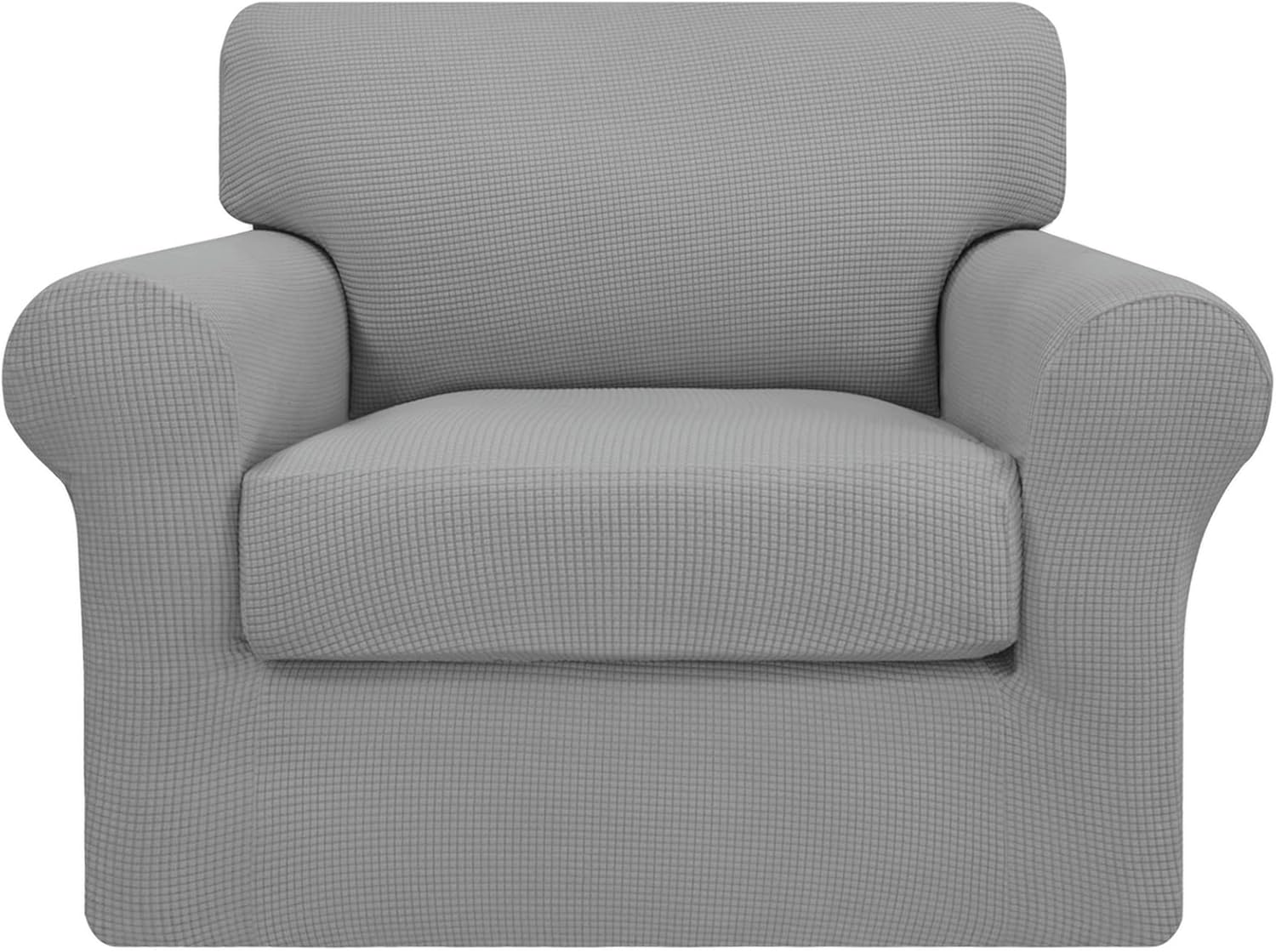 EasyGoing 2 Pieces Stretch Couch Cover Sofa Cover for Dogs Washable Sofa Slipcover