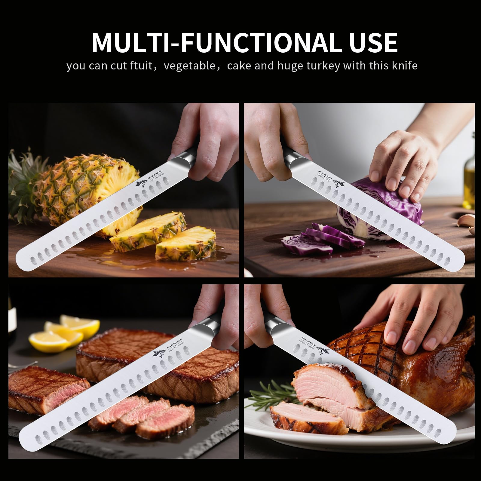 MAD SHARK Brisket Knife - Razor Sharp BBQ Knife -4 MAD SHARK Brisket Knife - Razor Sharp BBQ Knife -4