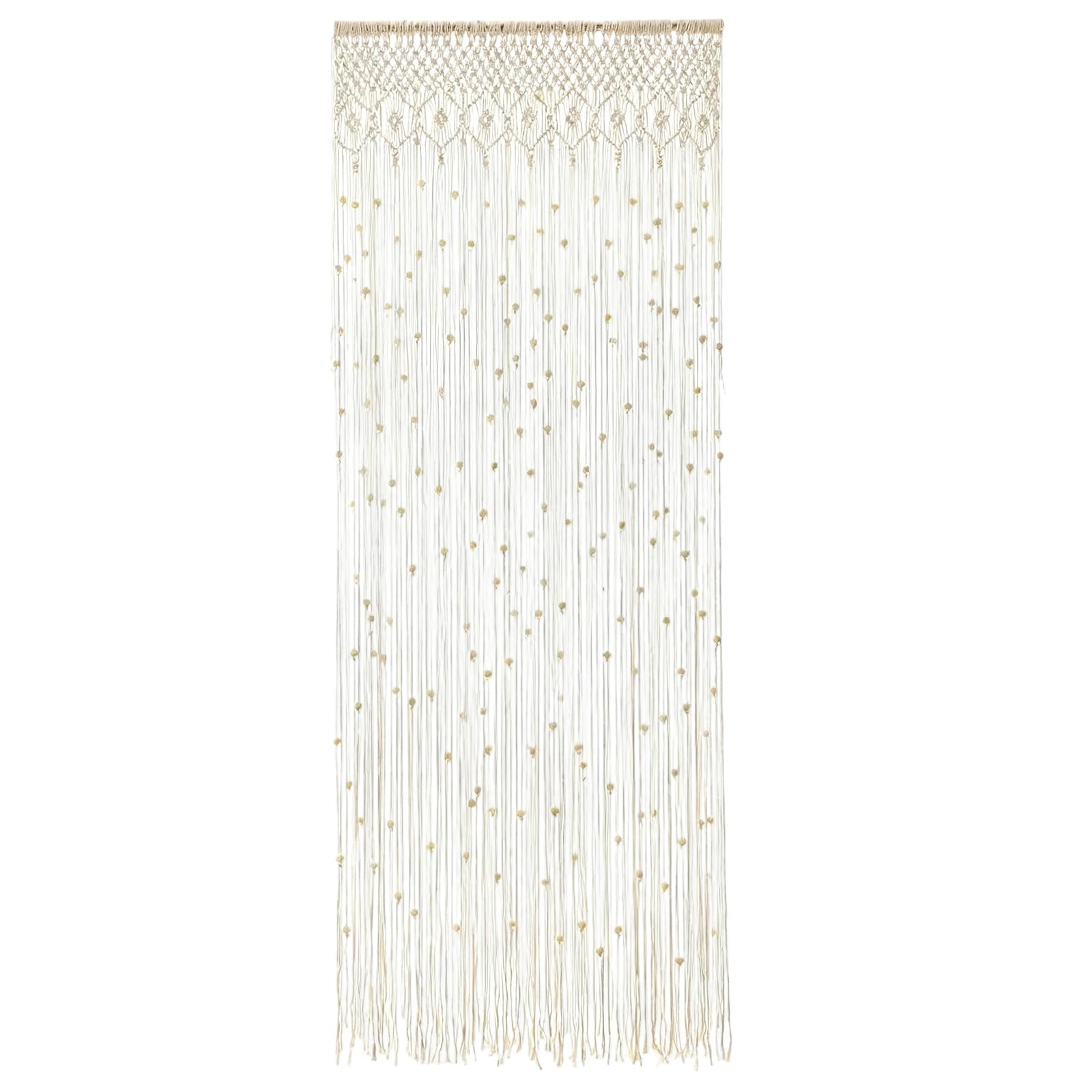 Séparateur de pièce tissé à la main de qualité supérieure en coton beige