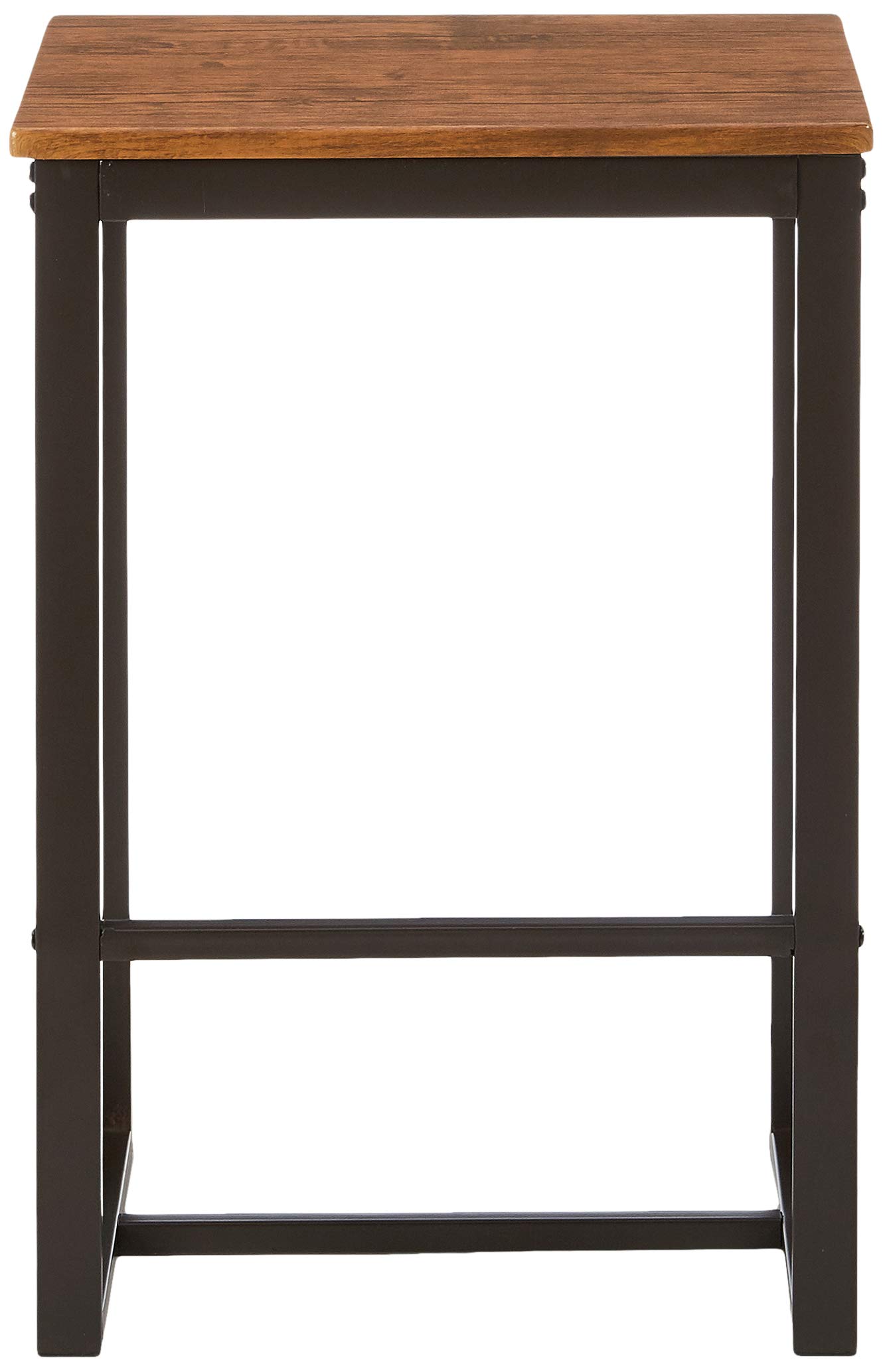 Kit Closet 7060070290 - set de mesa paris + 2 taburetes altos, negro/marron, 86 x 40 x 100