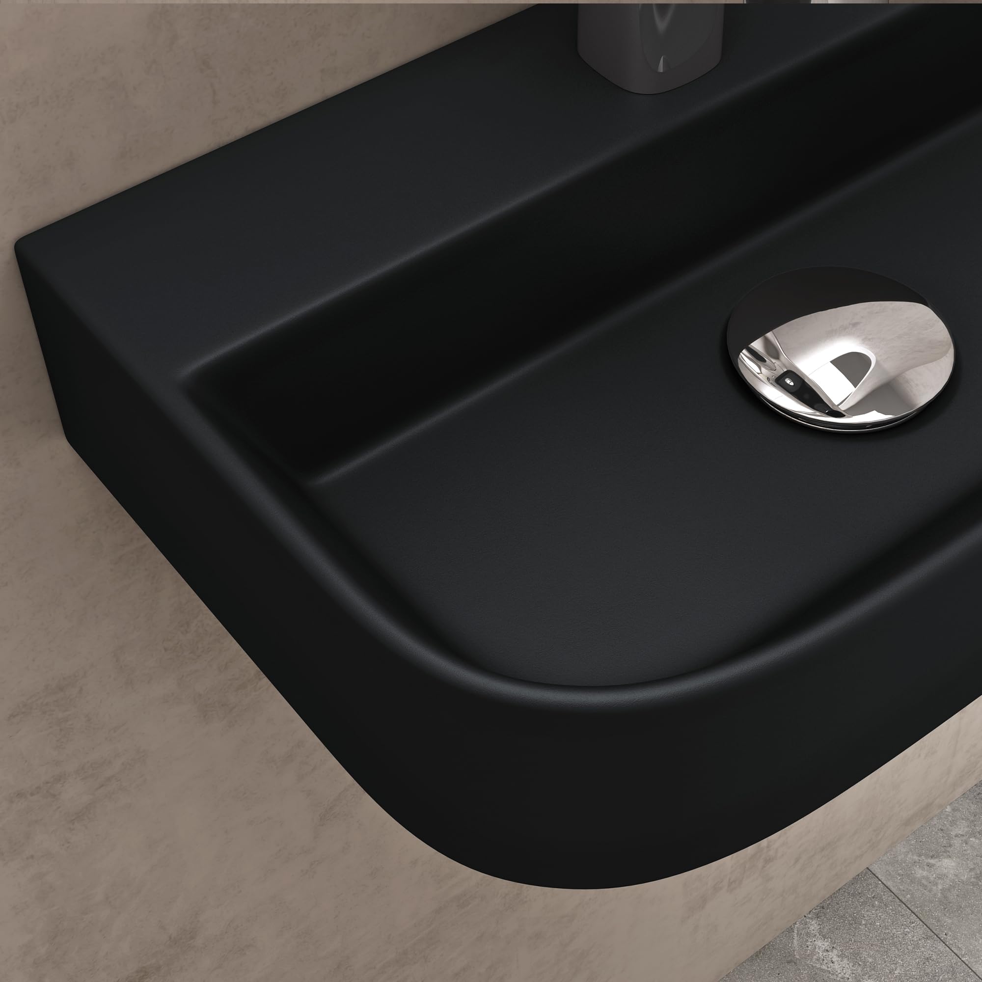 Doporro Waschbecken Keramik Einbauwaschbecken Mit NANO Waschplatz Br5096