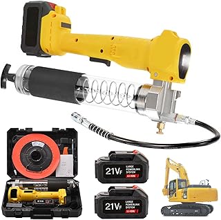 Engrasadora Bateria 21V, 10000 PSI 350W Pistola Engrasadora Eléctrica para Makita Batería Pistola Engrasadora con Luz LED con Cartucho de Grasa 600g Manguera Flexible 2 Baterías y Cargador
