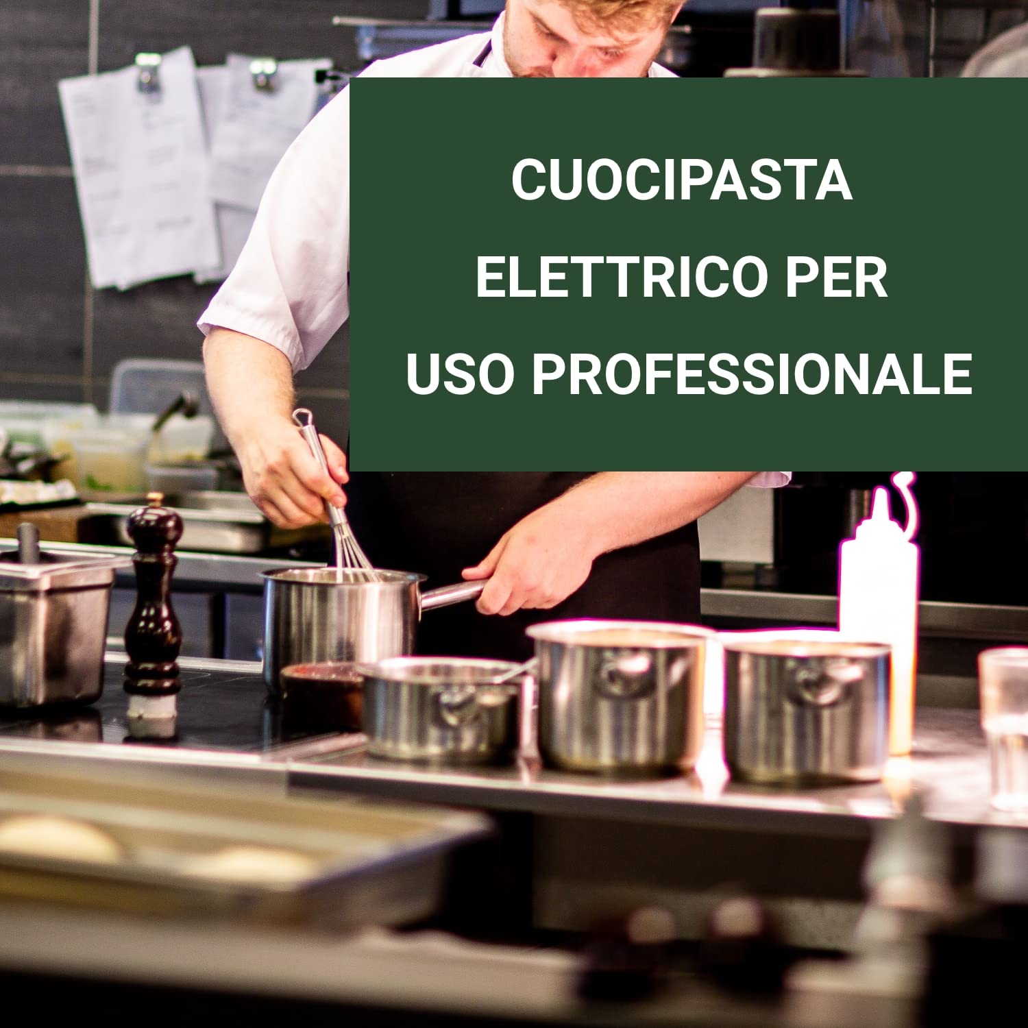 Ristoattrezzature Cuocipasta Elettrico su Vano Chiuso - Acciaio Inox - 2 vasche - Capacità di 24+24 litri S/70-80x70 cm