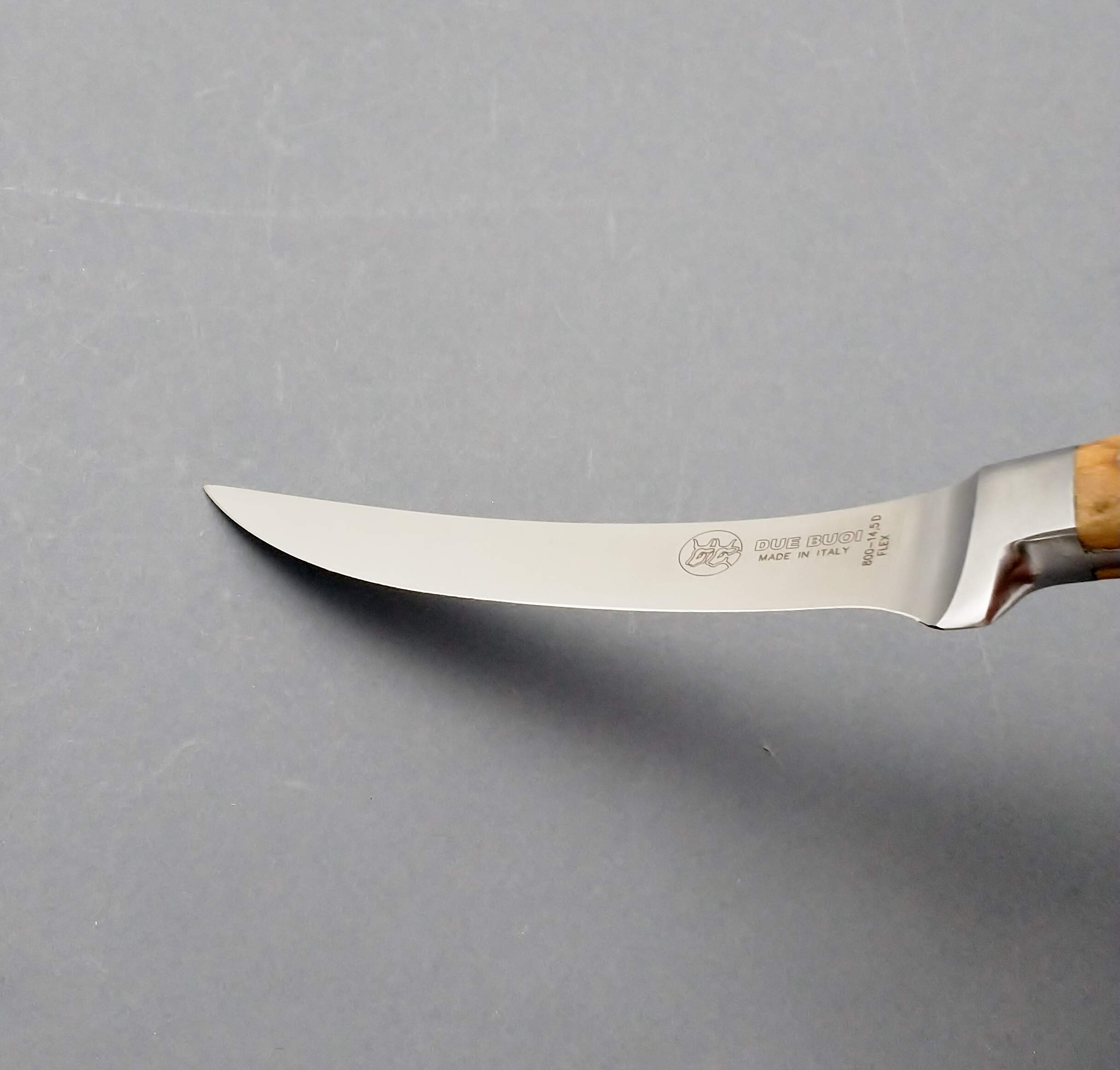 Due BUOI Chef - Cúter flexible forjado – Mango de oliva – Longitud de la hoja: 14,5 cm Nome articolo (Titolo)