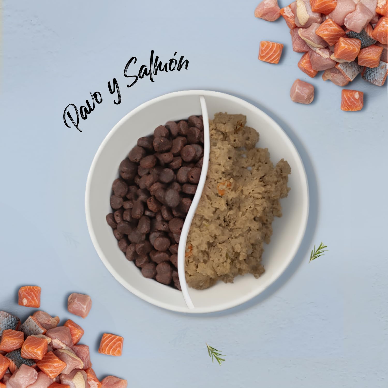 Dibaq Sense Grain Free Salmón y Pavo Cachorros, 12 uds x 380 gr