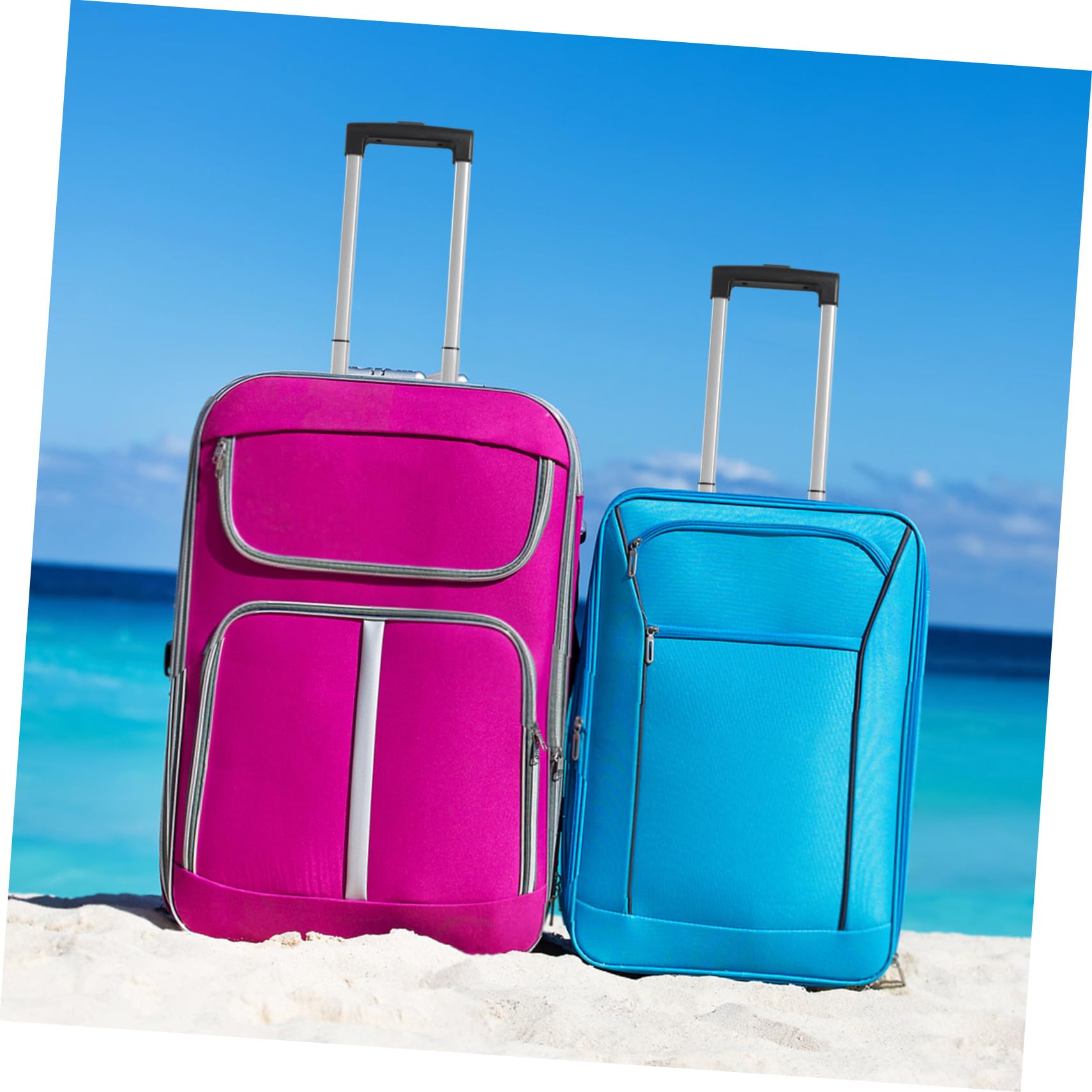 iplusmile Poignée Télescopique de Remplacement en Fer et Plastique, Fonction Télescopique Facile à Porter pour Bagages de Voyage Robustes