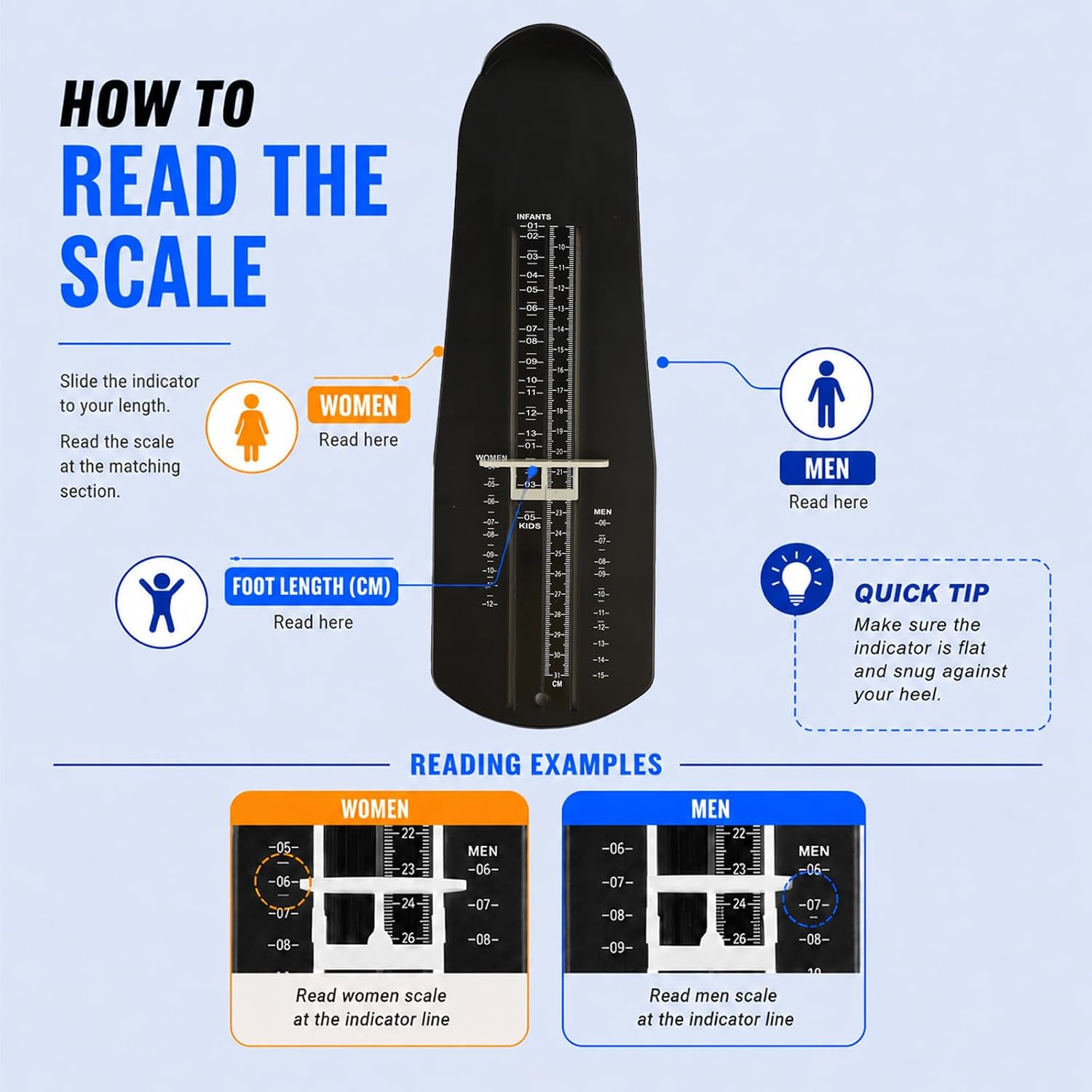 2 Pcs Cartoon Bear Shoe Sizer Foot Measuring Tool with Flexible Tape, 0-30cm Clear Scale Portable PVC Foot Measurement Ruler for Young Teens Adults Daily Shoe Sizing