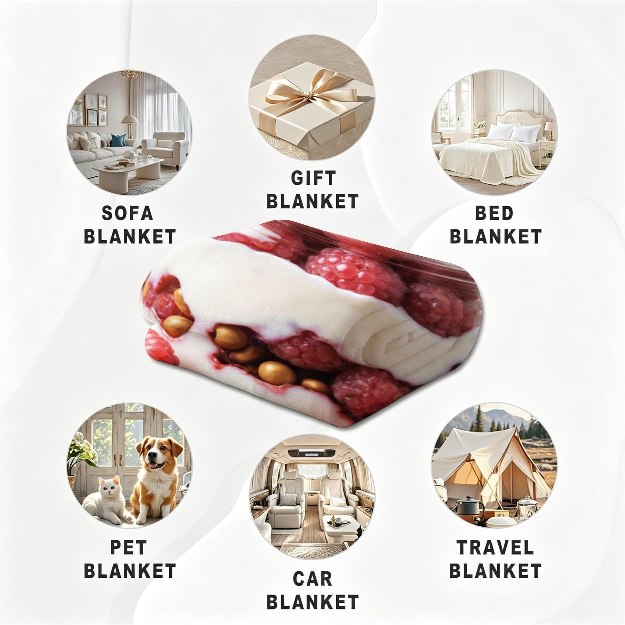 Coperta Pile Matrimoniale 240x260 cm Lampone Rosa, Coperta XXL Super Morbida Multiuso Come Copriletto o Plaid da Salotto, Calda e Leggera, Protezione dal Freddo, AW1302