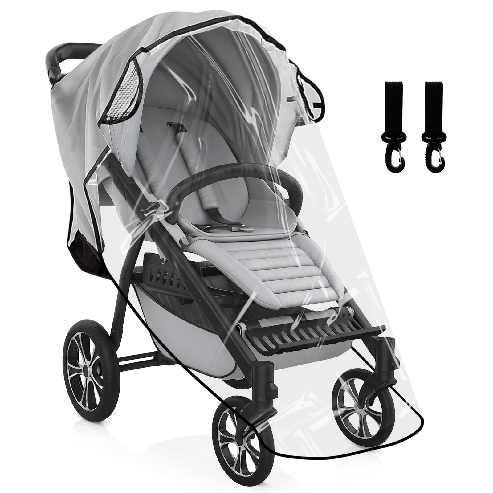 Yuaerbuo Universal Clear Stroller Rain Cover