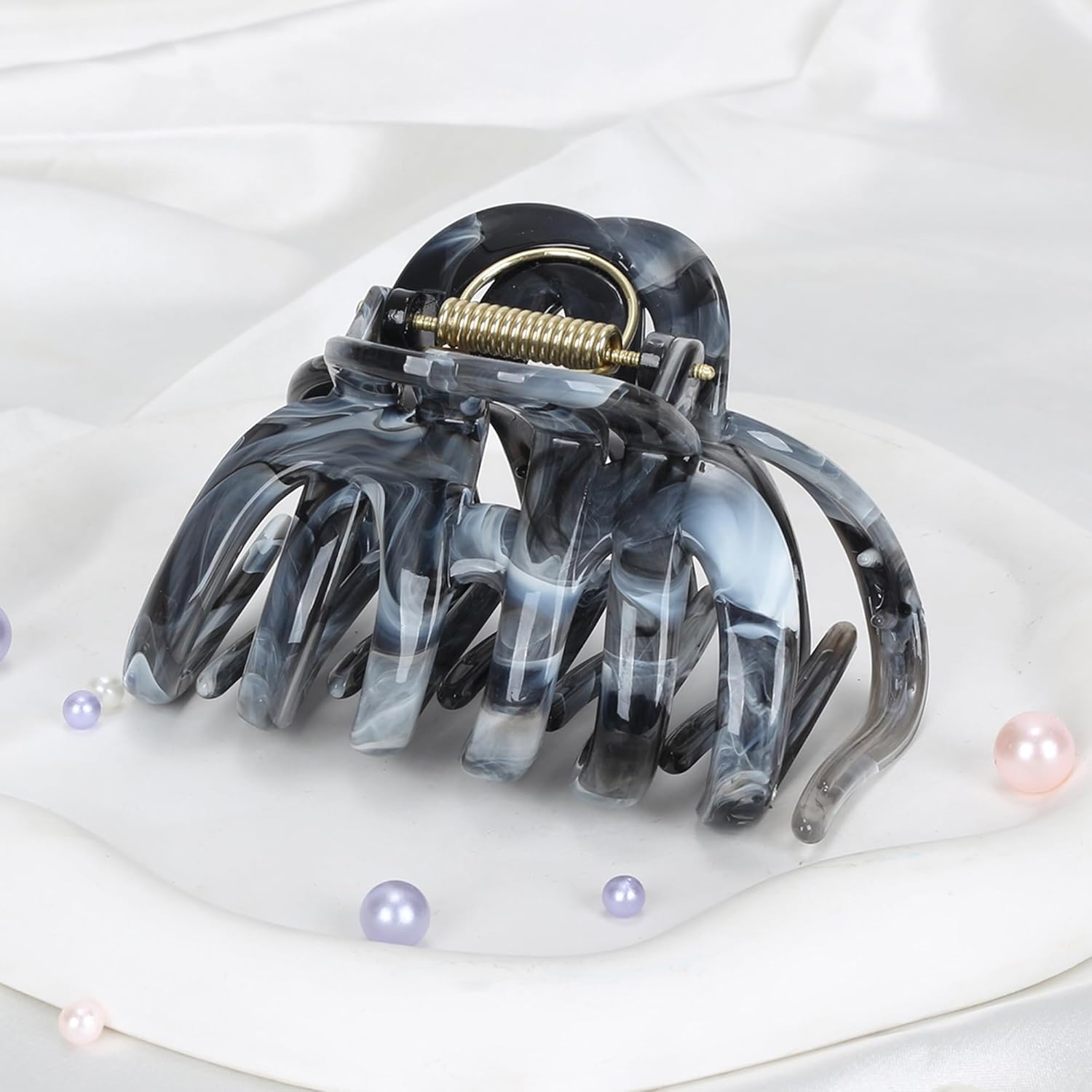 Octopus Hair Claw Clips for Thick, Long, Wavy, Curly Hair - French Large Big Clips, Strong Hold Non-Slip Grip, Tortoise Shell Accessories for Women - Image 4