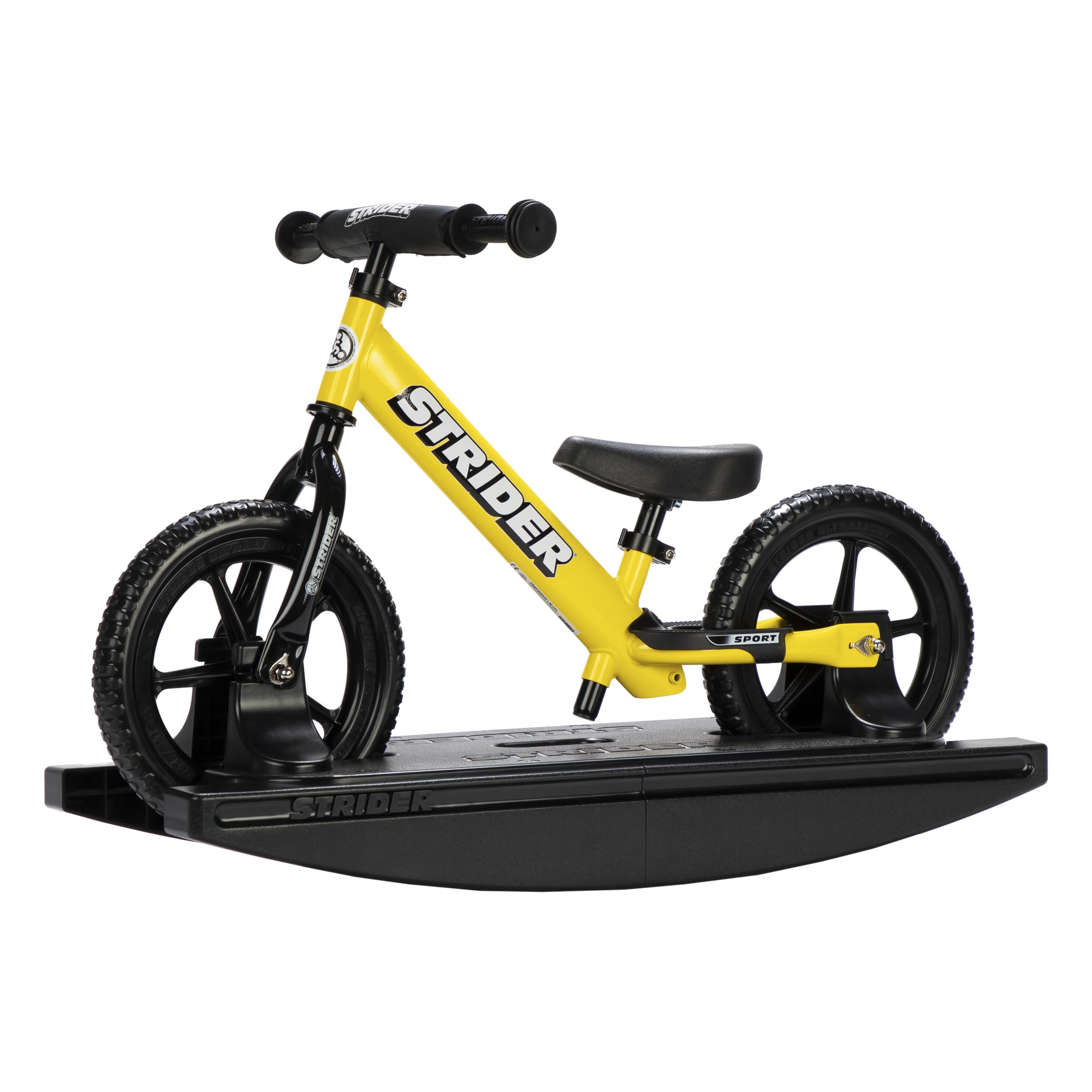 Strider Sport 2-in-1 Rocking Bike, Ages 6 Months–4 Years, Yellow