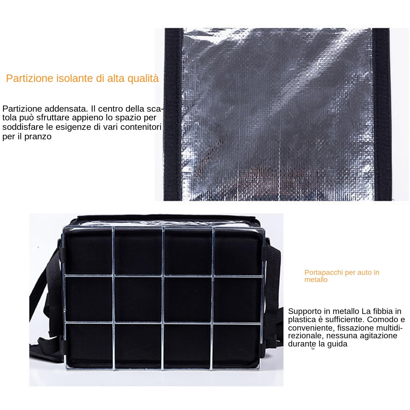 Grande Borsa Frigo Borsa Termica Porta Cibo | Borsa Termica Leggera Con Chiusura Ermetica Per Escursioni, Spesa E Picnic