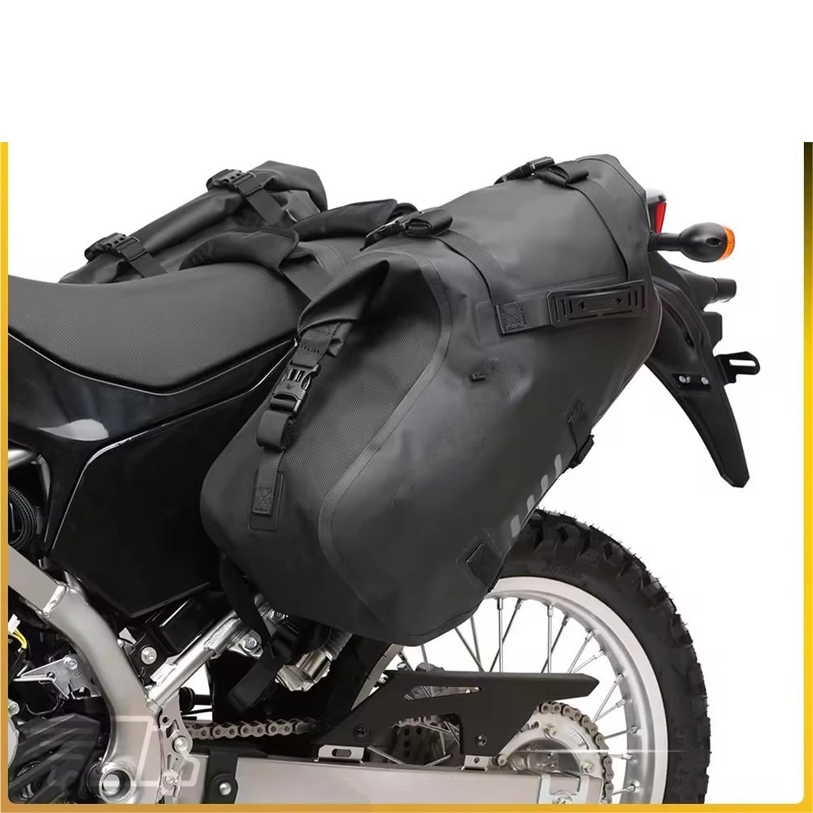 Moto Sacoche Selle Sacoches De Moto Étanches Grande Capacité 18 L 28 48 Lot 2 Universelles Pour Selle