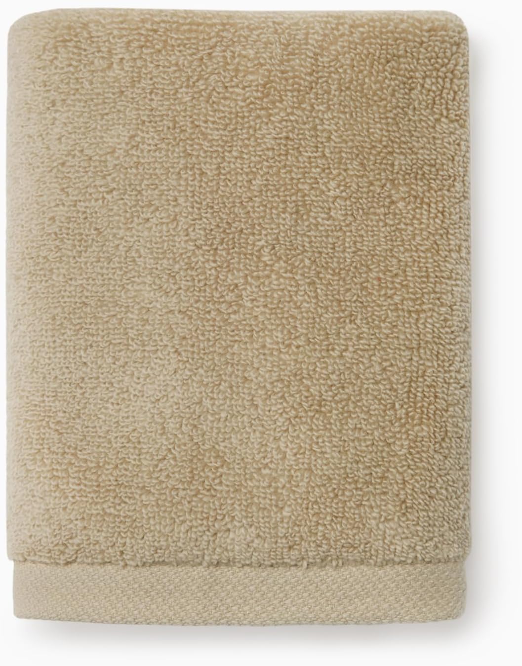 Sferra Cielo Large Bath Towel 30" x 60" - 100% Long-Staple Zero Twist Cotton, Premium Fade-Resistant Dye, Super Soft and Highly Absorbent, Luxurious Woven Border End Hems for Bathroom, Palm