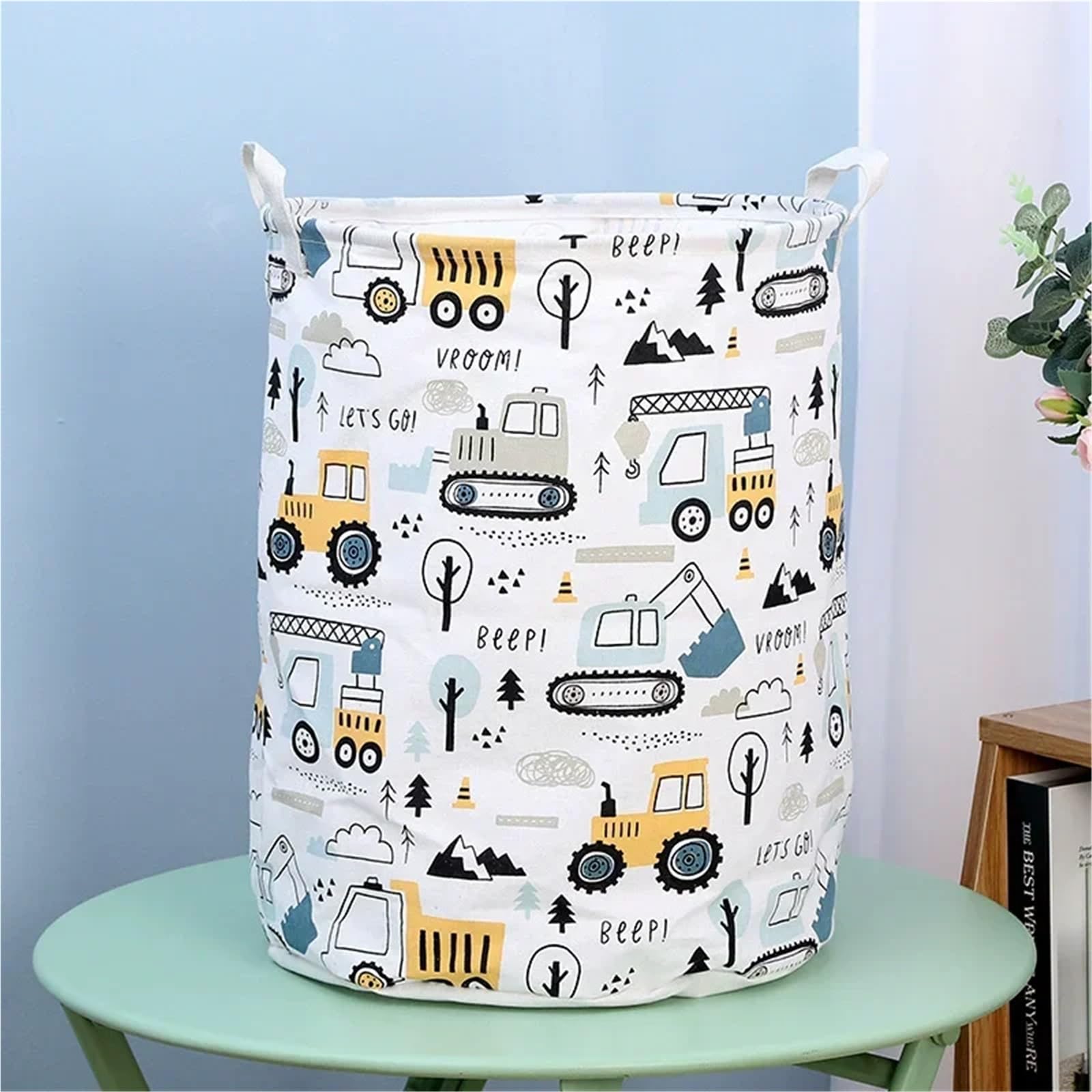 Aufbewahrungskorb, faltbarer Stoff-Wäschekorb, Aufbewahrungseimer Für Schlafzimmer(Color1)