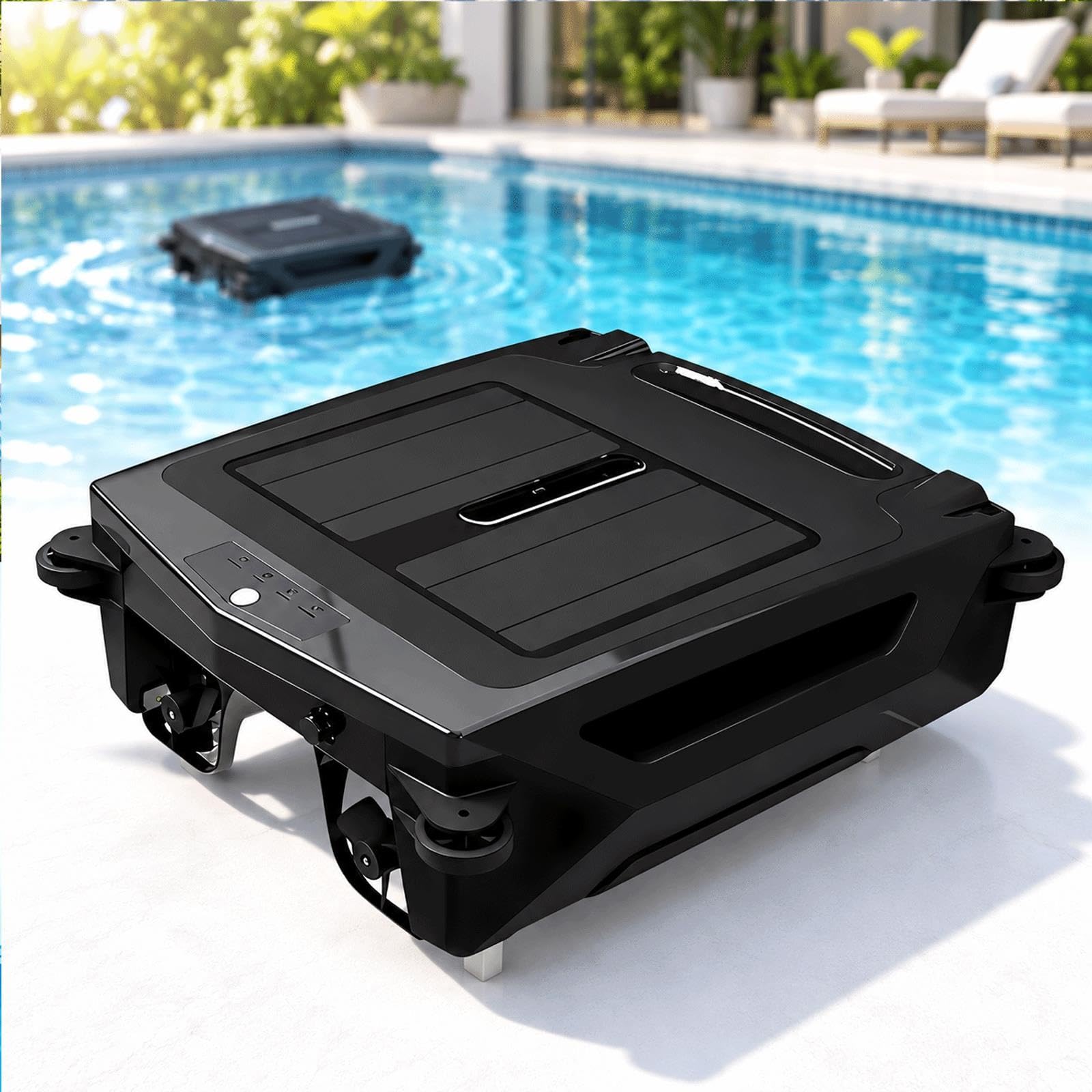 Nettoyeur De Piscine Sans Fil, Écumeur De Piscine Alimenté Par Batterie