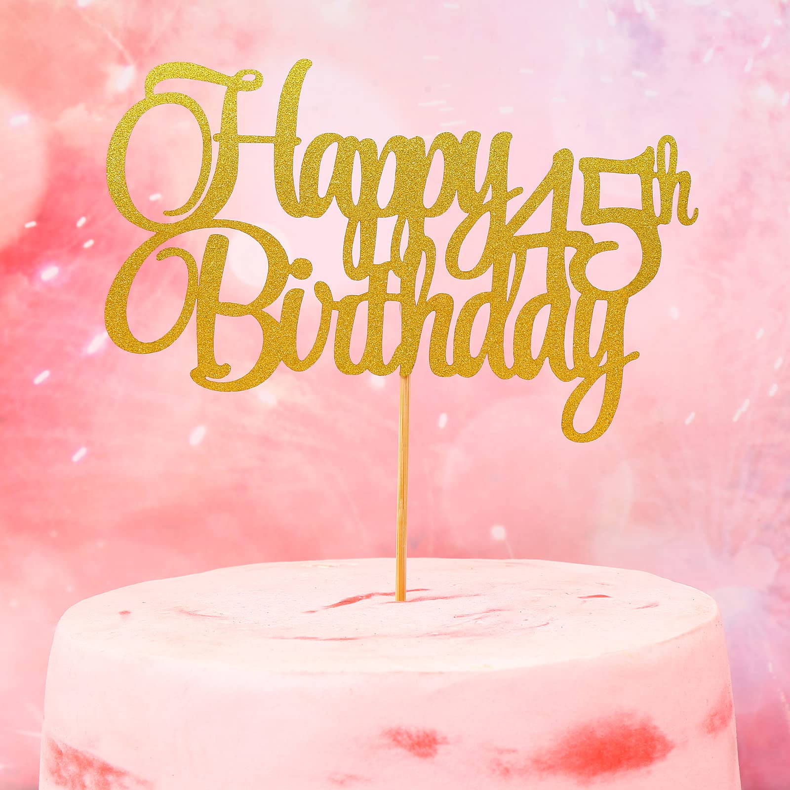 Sotpot Topper per torta vintage del 1937, glitterato per 85° torta topper per uomo donna allegria ottantacinque feste di compleanno, decorazioni per feste di compleanno (oro nero