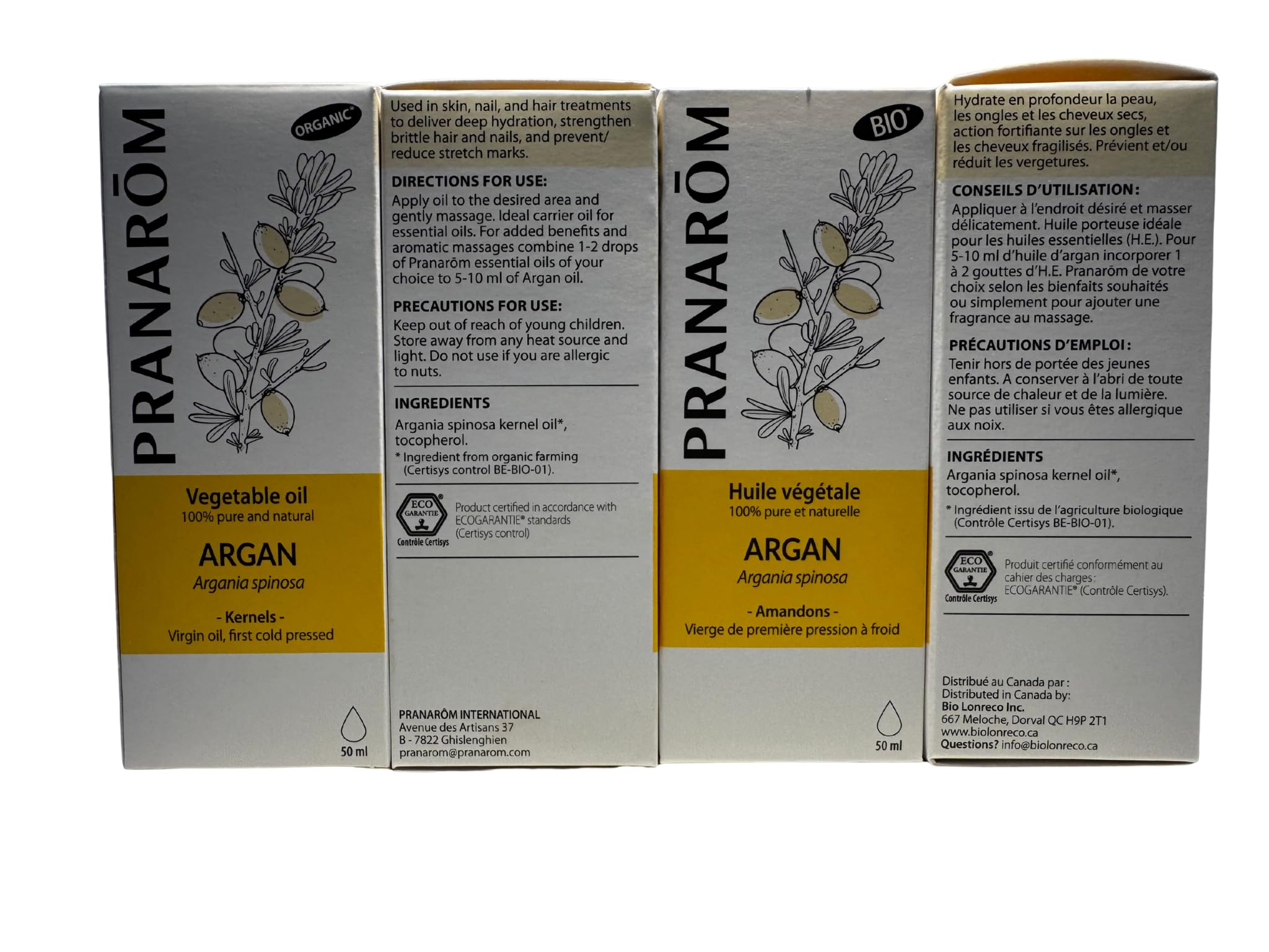 Aceite Veg Argan Bio 50 ml Pranarom
