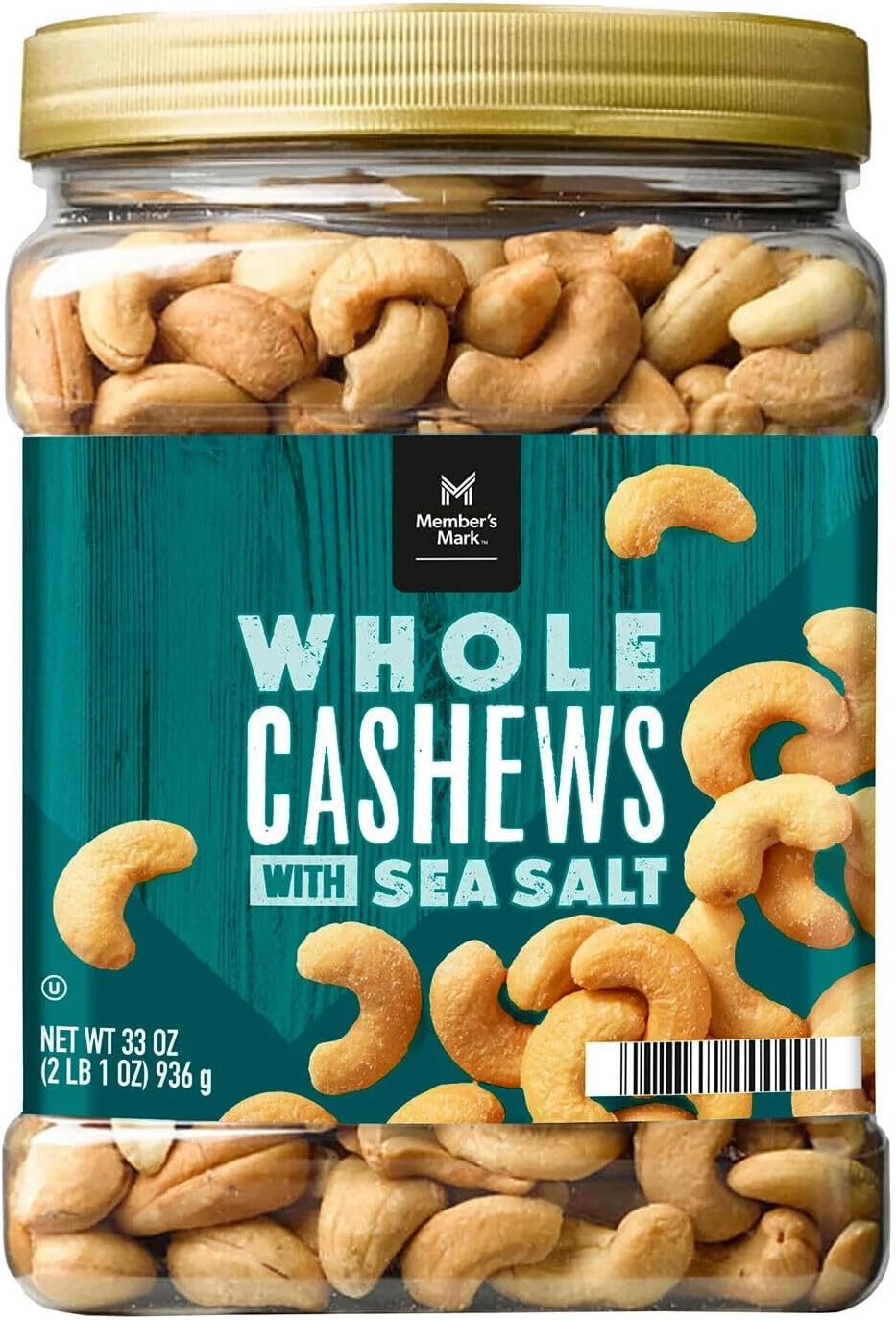 Member's Mark Roasted Whole Cashews with Sea Salt (33 Ounce)