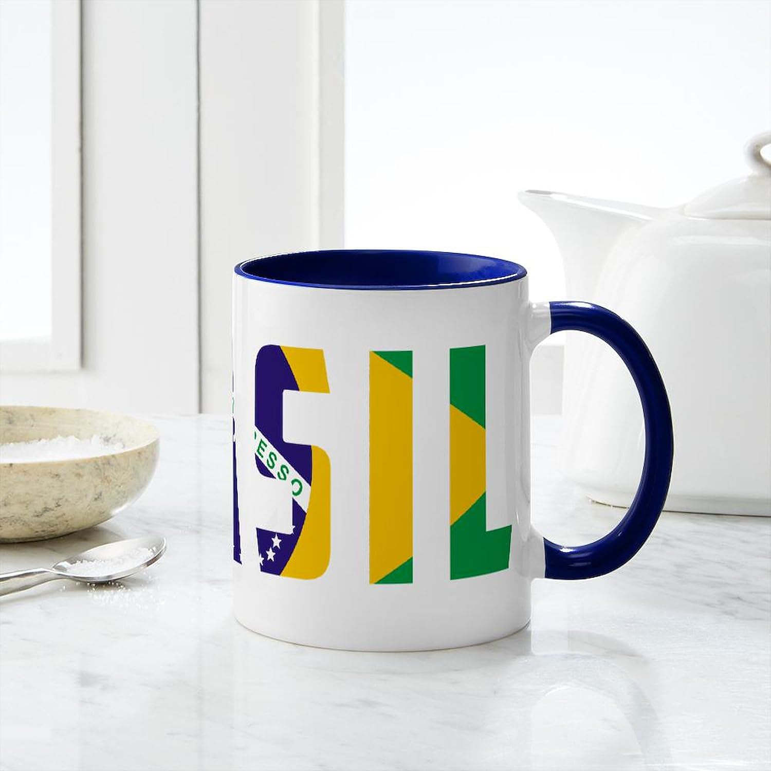 CafePress Brasil Brazil Flag Mug 11 oz (325 ml) Ceramic Coffee Mug