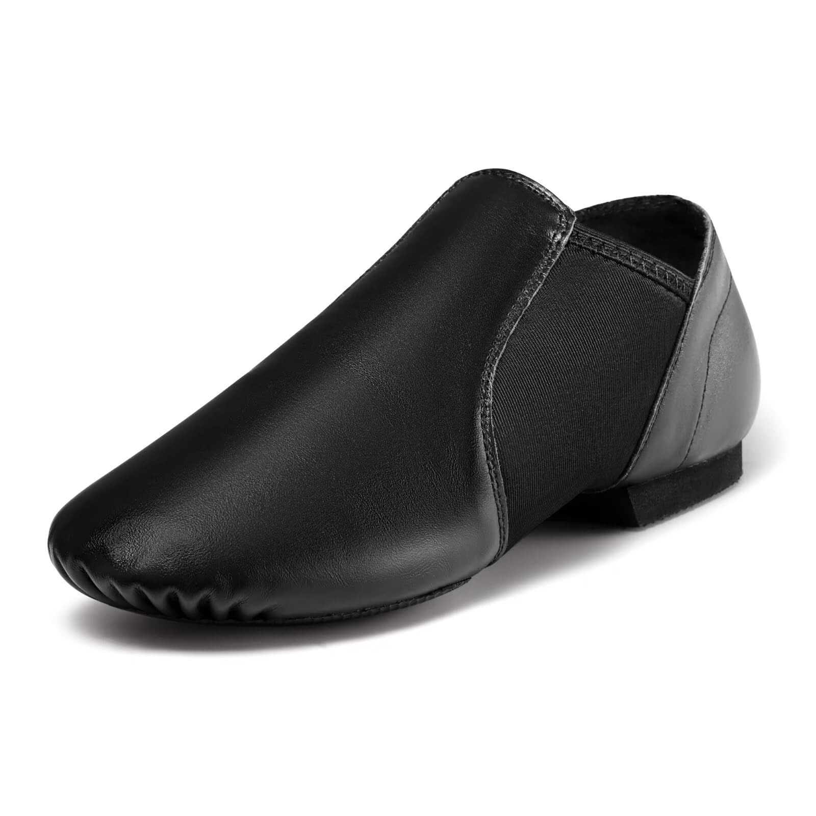 arcliber Pegasus galaxy Women s Leather Jazz Shoes Slip-On Black 8M-Heel to Toe 9 5/8 In-picture-16