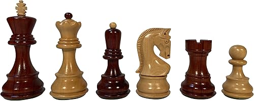 Bobby Fischer (Reg. U.S. Pat. & Tm. Off.) Piezas de Ajedrez Zagreb - SecoyaBoj - Rey de 3.75 pulgadas