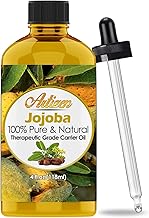 Artizen 100% Pure Jojoba Oil (Huge 4OZ Bottle) All-Natural Jojoba Oil - Cold Pressed - Perfect Moisturizer for Hair, Skin, Face, and Hair