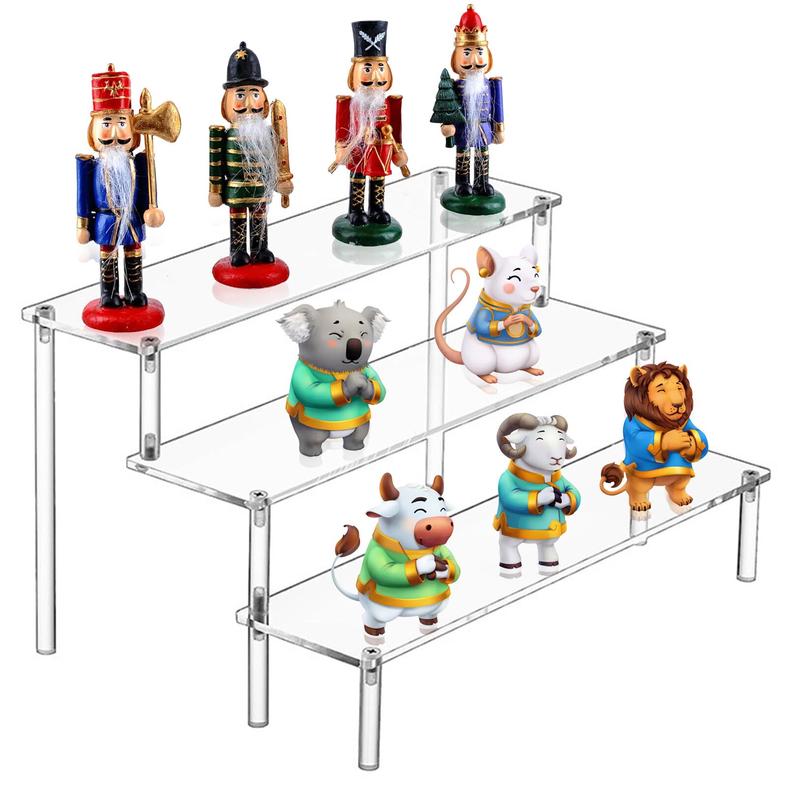 Espositore 3 Livelli In Plexiglass Per Cupcake, Trucchi E Collezioni - Organizzatore Vanità 30x20x15 Cm - Foto 10