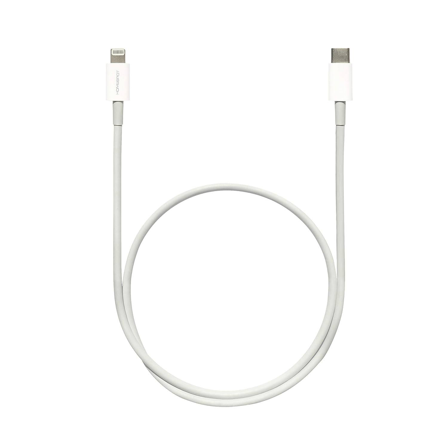 HomeSpot 24" USB Type C to Lightning Cable 2 Pack Power Delivery Compatible with iPhone Xs Max, 11, 11 Pro, 12/12 Pro / 12 Pro Max, 13Pro, 13Pro Max iPad Air iPad Mini White