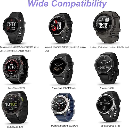 Miniatura 2 de Miimall - Adaptador de cargador compatible con reloj Garmin Watch, adaptador de diseño de codo para Garmin Forerunner 965265265S, para Garmin Fenix