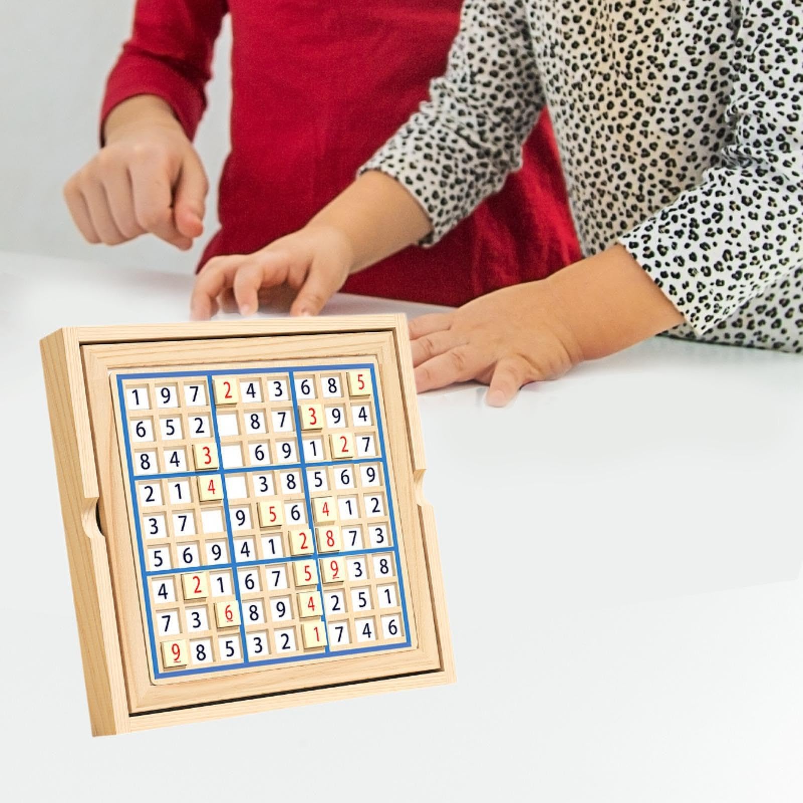 Juego de Rompecabezas Sudoku de Madera, Juguete de Aprendizaje Temprano para Niños Y Niñas de Entre 1 Y 3 años.