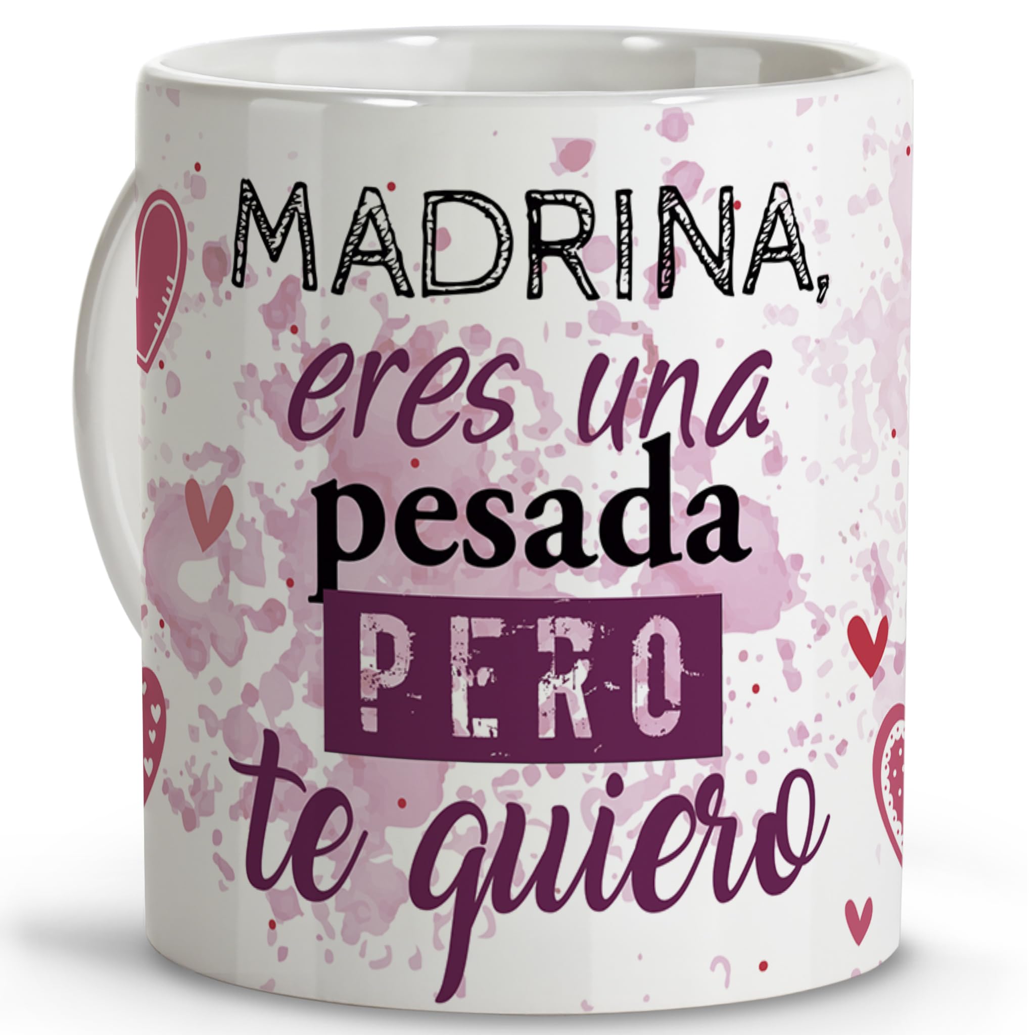 LolaPix Madrina boda. Tazas originales para regalar. Regalo madrina. Regalos para madrinas. Taza cerámica 330 ml. FBA 2024