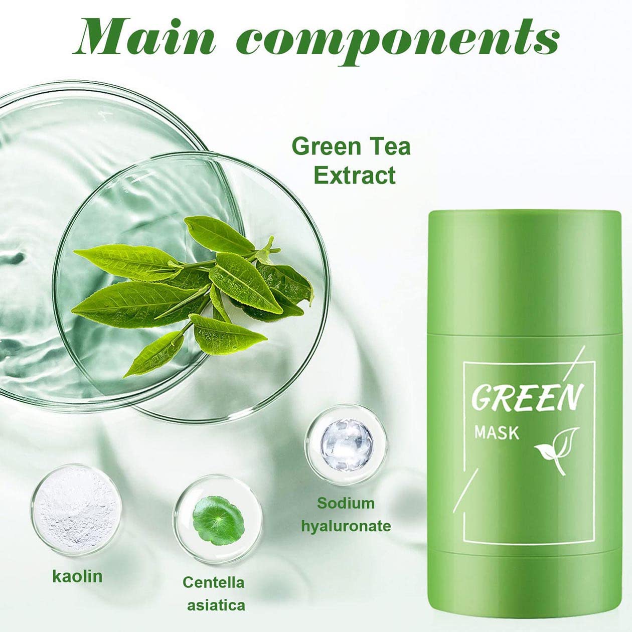 Green Mask Stick, Green Tea Clay Mask, Deep Cleanse Green Tea Mask, Deep  Cleansing for Oil Control, Purifying Clay Smearing Mask, Blackhead Removal,  Moisturising Nourishing Skin : Amazon.de: Beauty