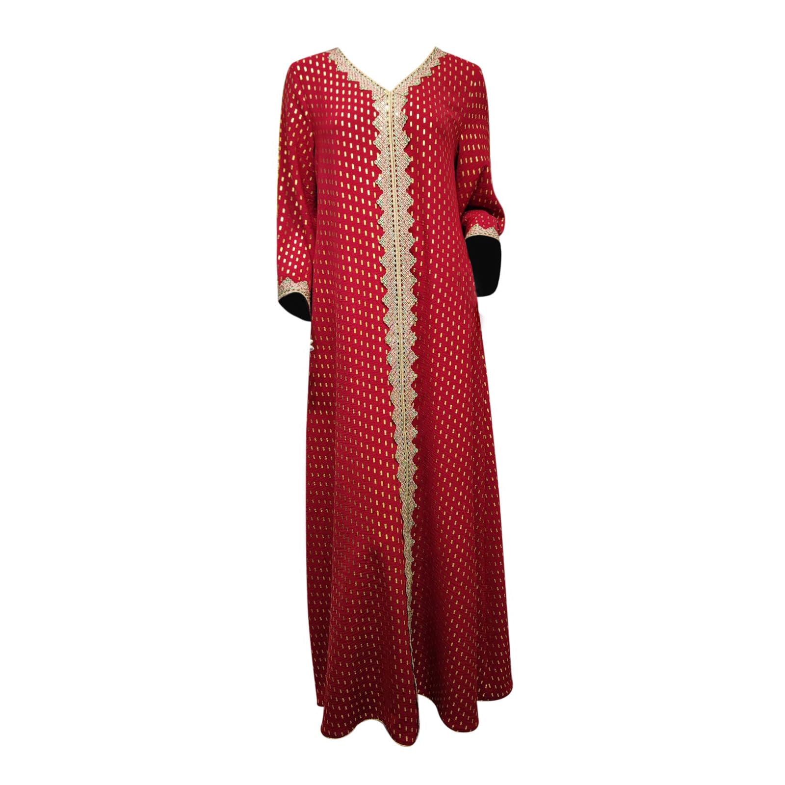 Vintage Women Abaya Long Maxi DRE Arab Jilbab Muslim Robe Islamic Kaftan Muslim Kleider, Damen Lange Arabische Muslimische Islamischer Dubai Kleidung