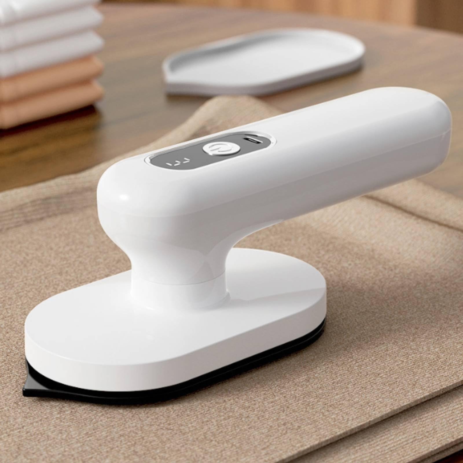 Ferro da Stiro Portatile Ferro a Vapore Mini Stiratrice Dispositivo da Stiro con Struttura Verticale E Controllo Preciso in Ceramica E Alluminio, Bianco