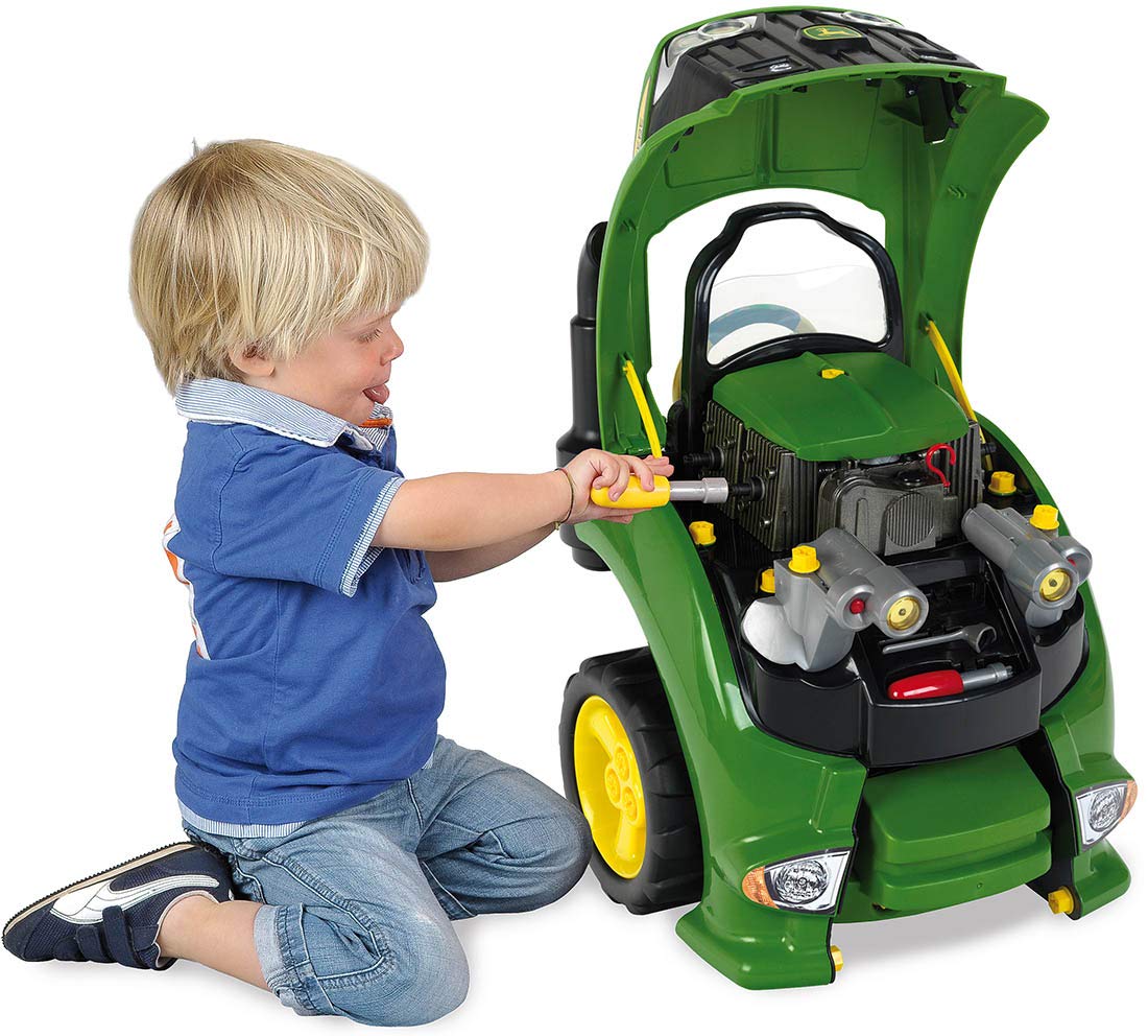 Theo Klein 3916 John Deere Tractor Engine I with Lots of Functions for Experimenting and Learning How to Use Screws and Nuts I Toy for Children Aged 3 Years and up