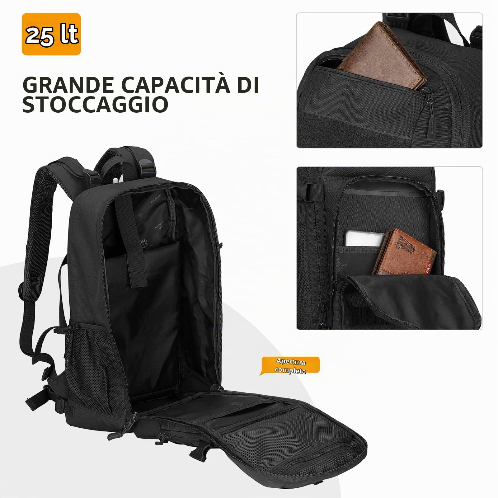 VINBAGGE 30L Zaino Tattico Militare con Sistema Molle Zaino da Viaggio Zaino da Assalto 3 Giorni Uomo Sportivo per Alpinismo Escursioni Campeggio