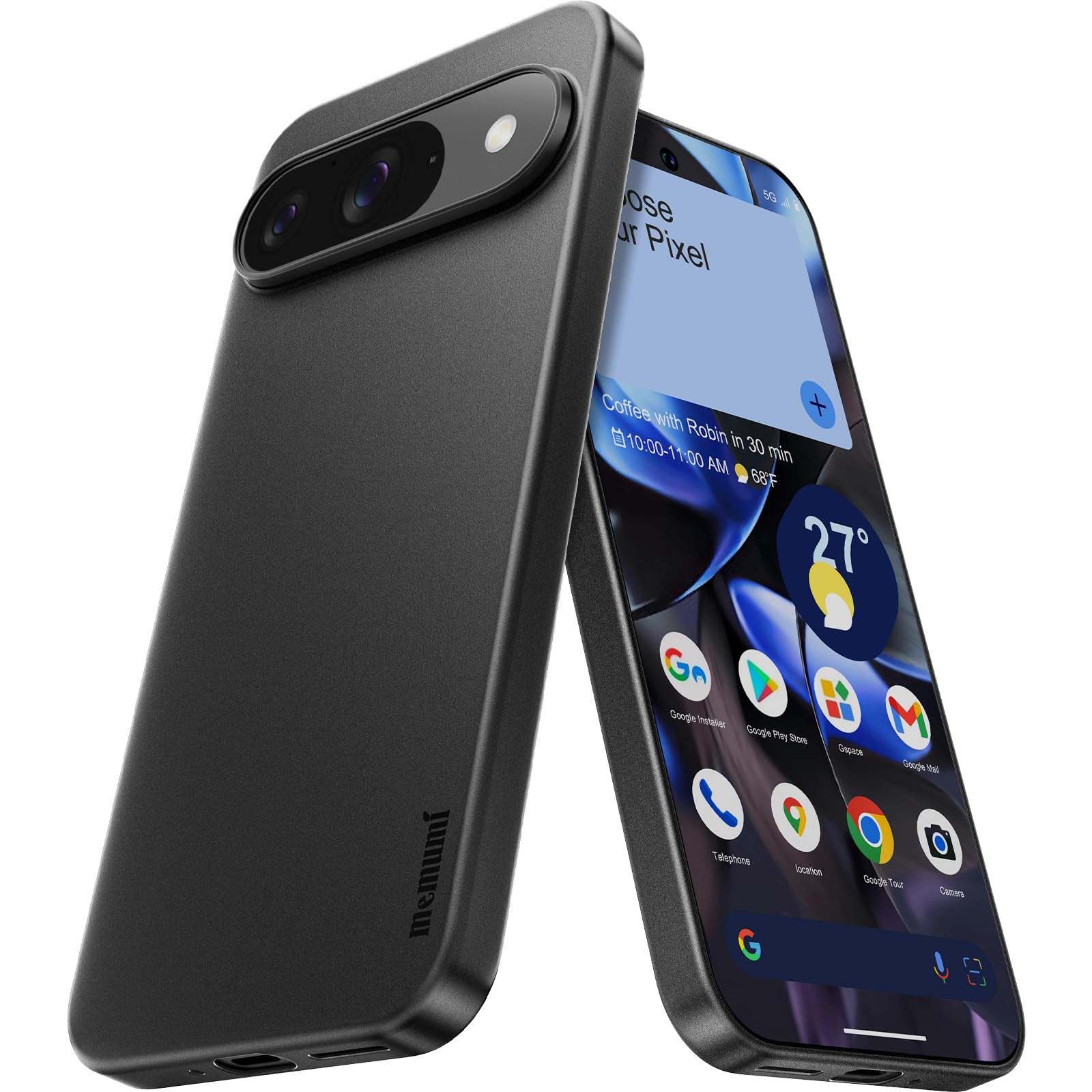 Coque IPhone 17 Pro Ultra Mince 0,3 Mm - Mate Antidérapante - Protection Choc Et Rayures - Transparente Blanc - Memumi