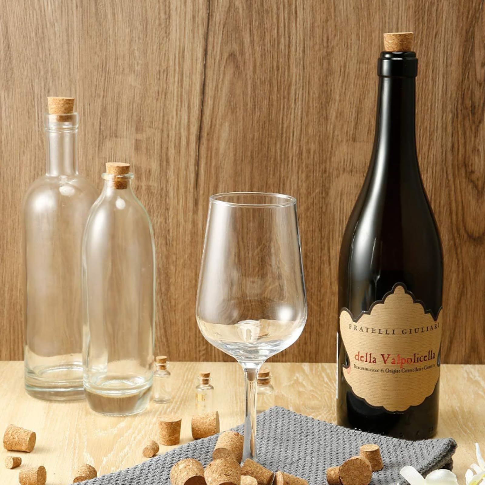 30 Piezas Corchos, Corchos Naturales, Tapones de Corcho, La Boca de la Botella para Varios Recipientes, Botellas, Botellas