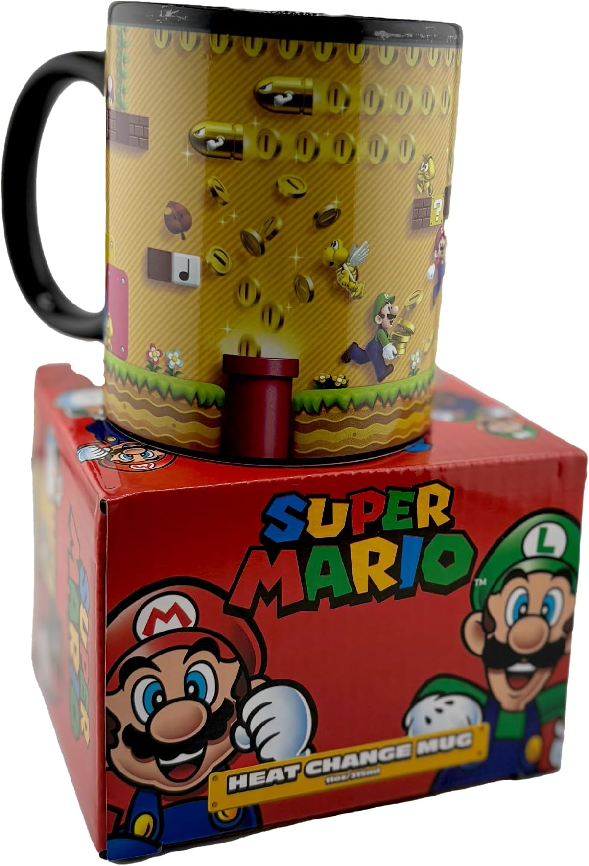 Super Mario (Gold Coin Rush) Heat Change Mug, SCMG24854