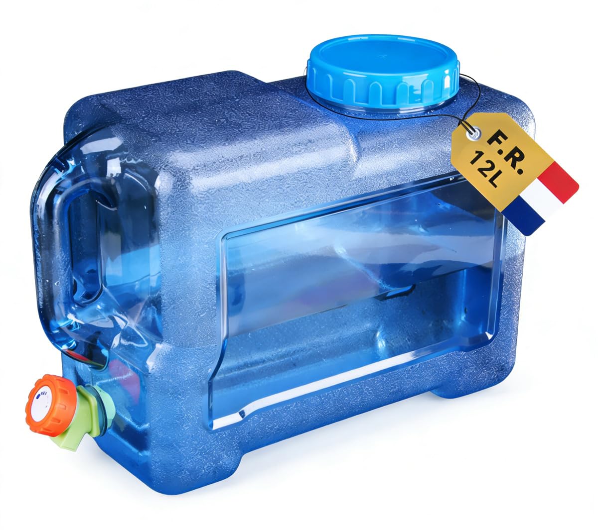 Reservoir Eau Camping Car Portable Bidon d'eau avec Poignée Jerrican Alimentaire avec Robinet