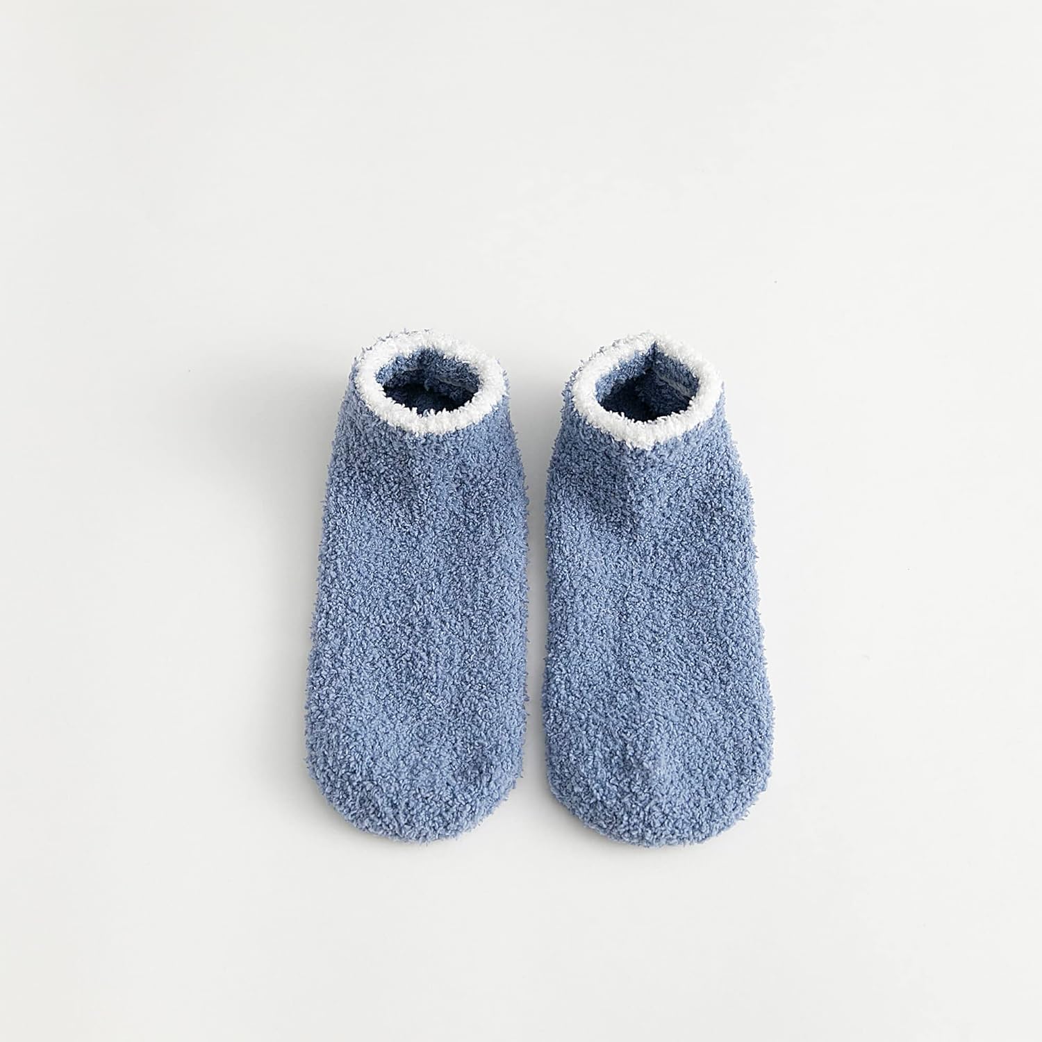 3/6 Pairs Non Slip Hospital Socks for Women Fluffy Fuzzy Slipper Socks with Grips - Image 5