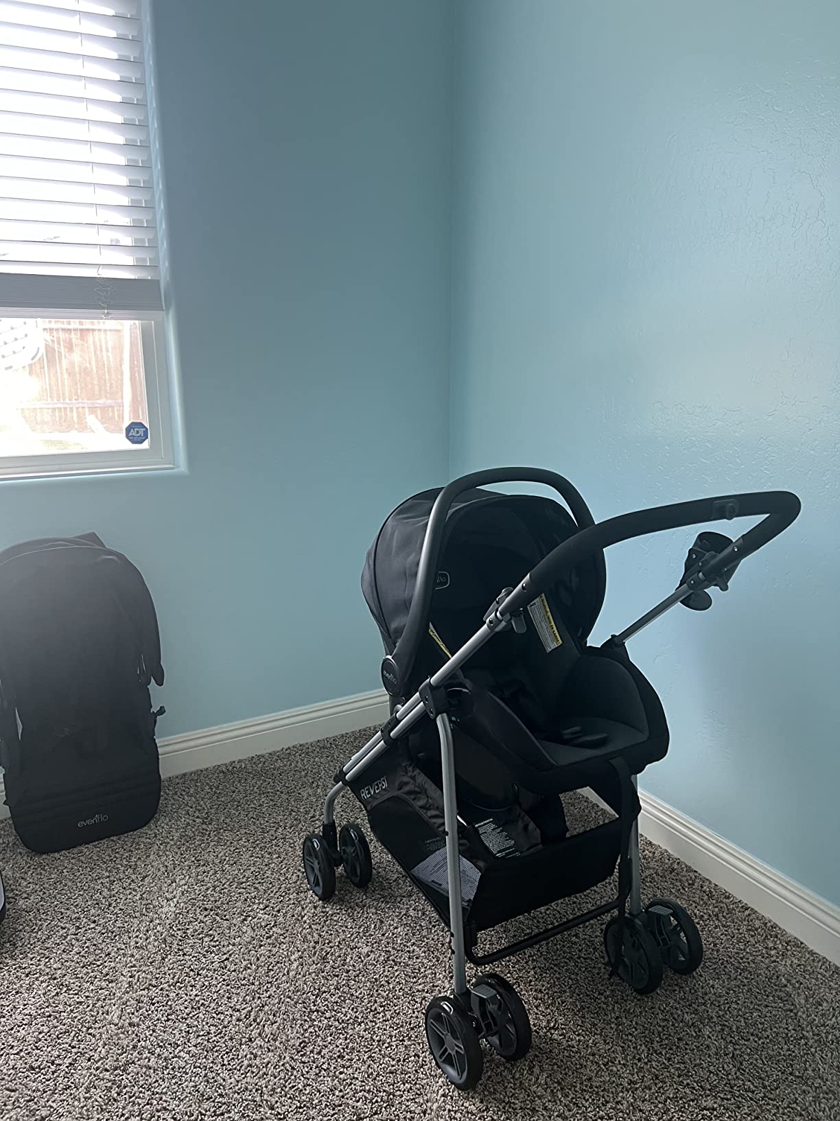 21/mo Finance Evenflo LiteMax 35 Infant Car Seat, Lightweight, Extended Use, Belt LockOff