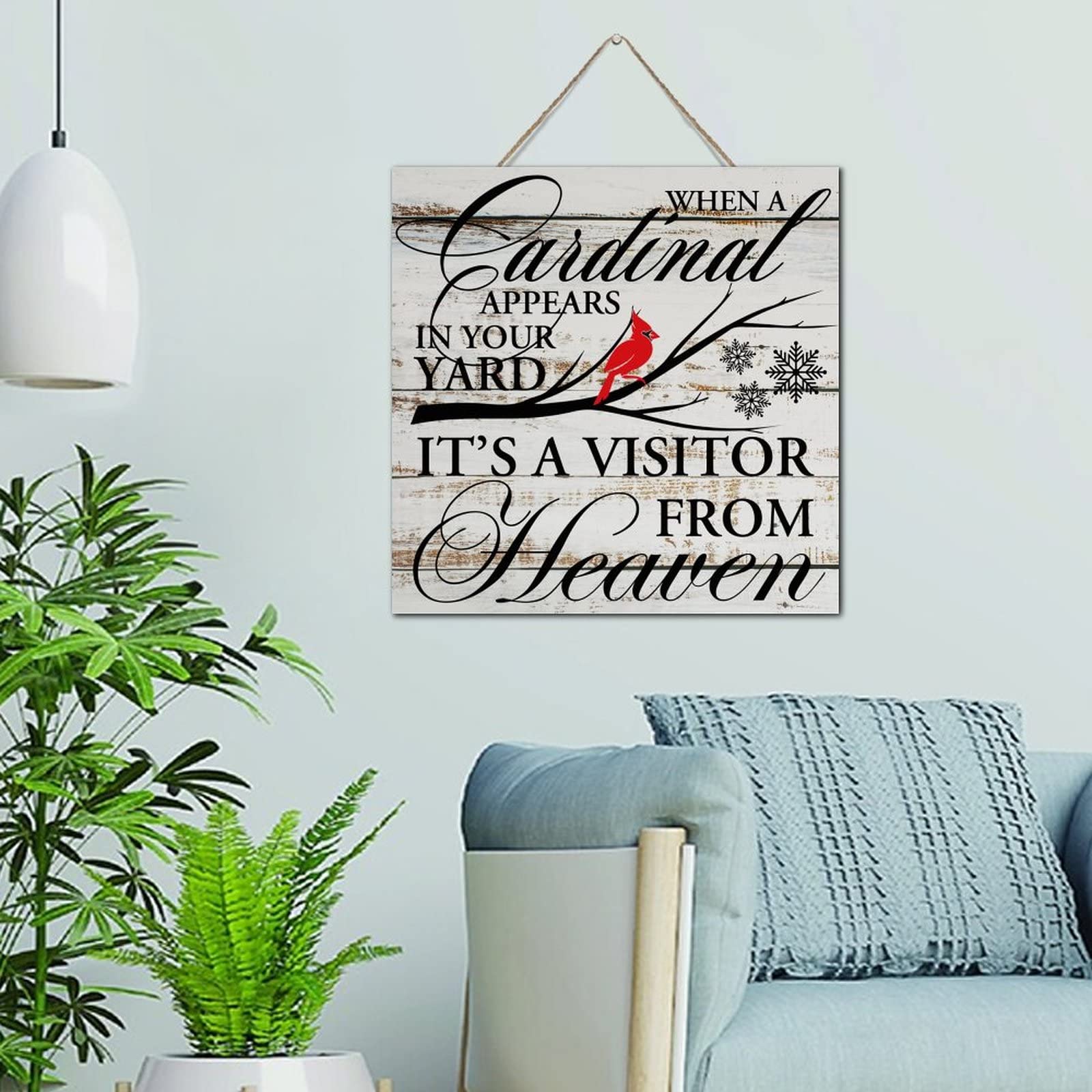 Décoration murale oiseau cardinal en bois pour une ambiance bureau apaisante