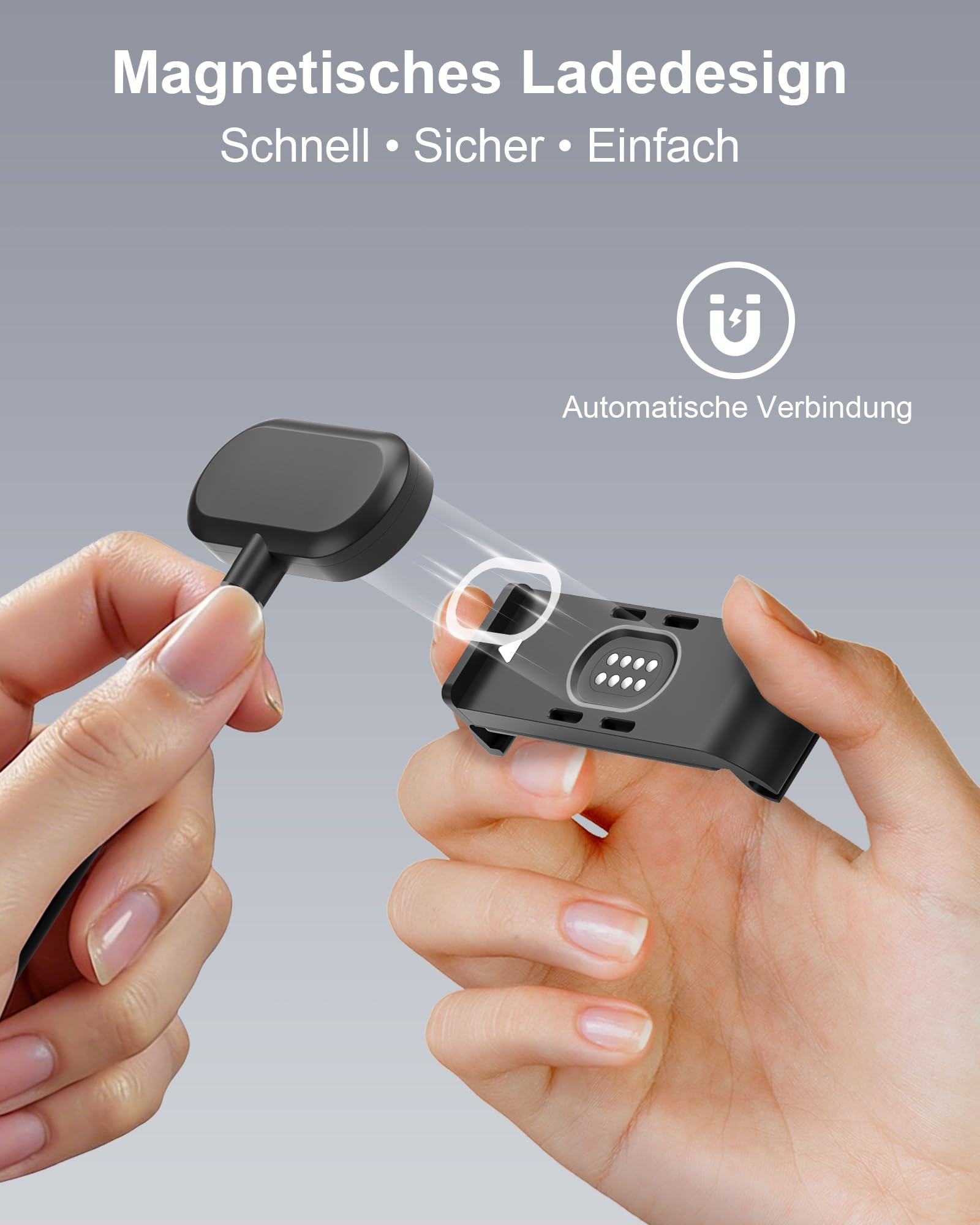 Magnetische Ladegerät Ladekabel Kit für GoPro Hero 13 12 11 10 9, kompatibel mit Go Pro, Gopro-Zubehör Wetterfeste Akku-Abdeckung für Dauerstromversorgung, Schnellladung