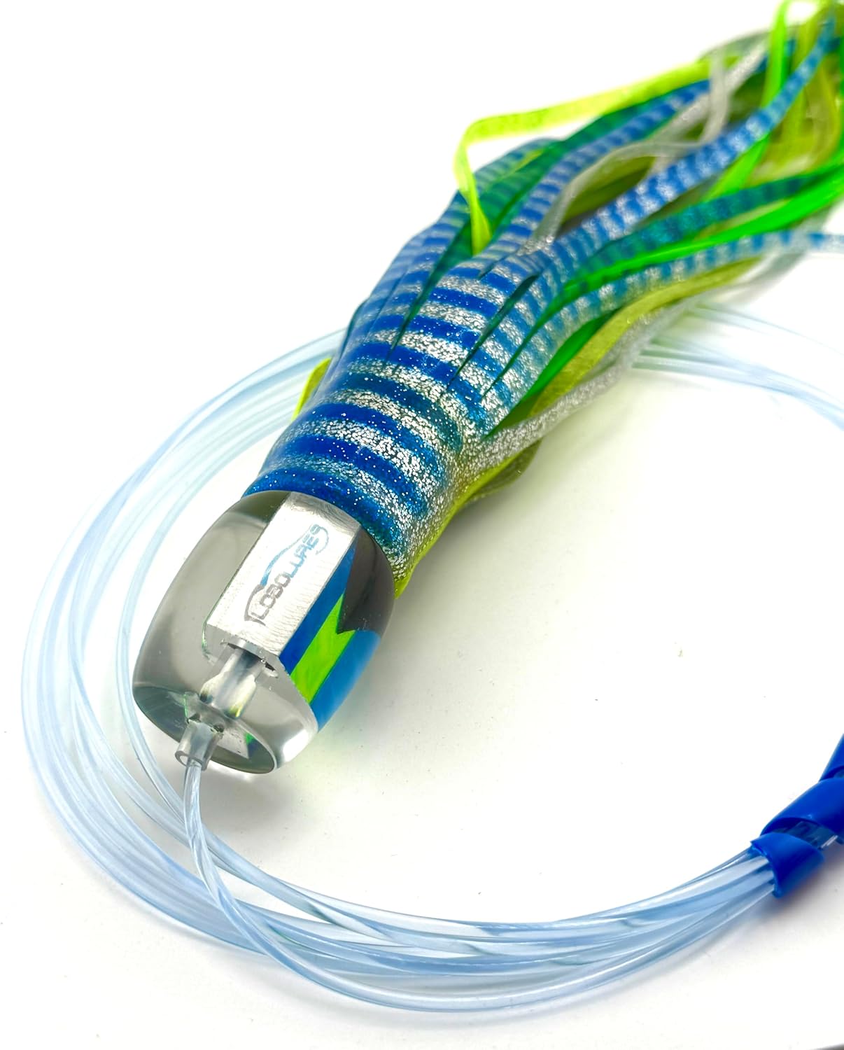 Lobo Lures Your #45 Pelagic Magic Trolling Lure, 12 inch, Bahama Flag Theme, for Tuna and Marlin Fishing | Made in The USA |