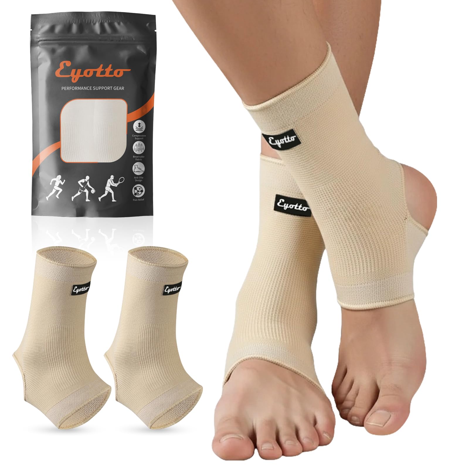 eYotto 1 Pair ankle sleeves