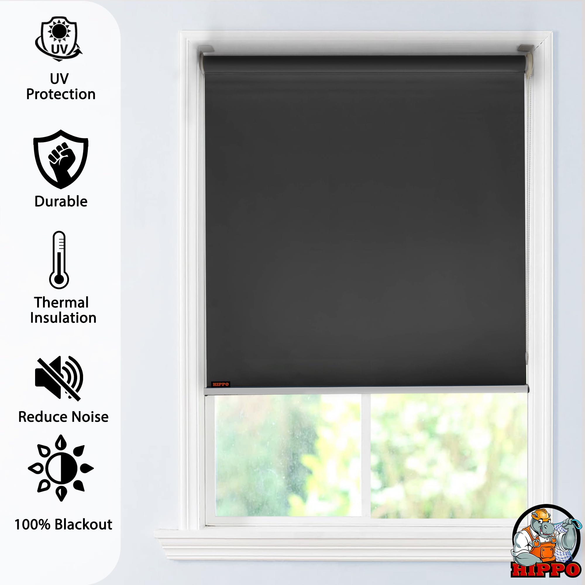 Blackout Roller Blinds - 100% Light Blockage -2 Blackout Roller Blinds - 100% Light Blockage -2