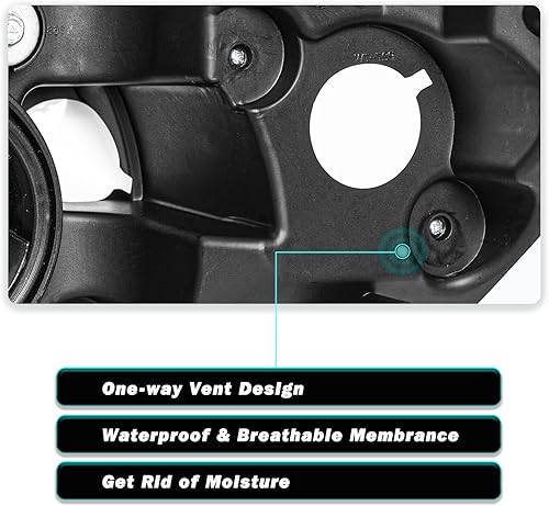 Miniatura 7 de Juego de montaje de faros compatibles con Chevy Cobalt 2005-2010Pontiac Pursuit 2005-2006Pontiac G5 2007-2010 lado del pasajero y del conductor
