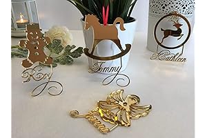 Personalized Acrylic Christmas Ornaments for Kids